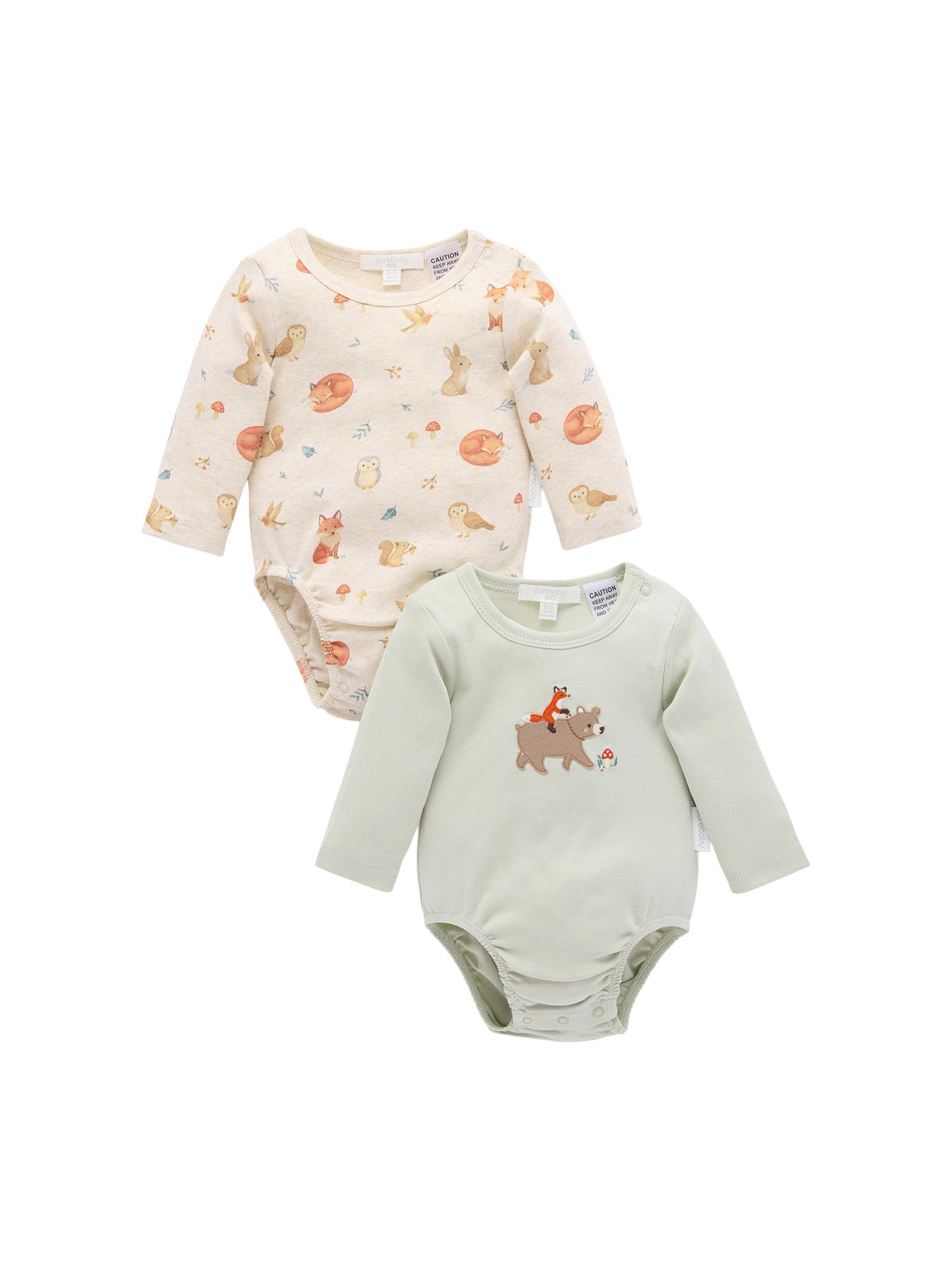 Baby Organic Cotton 2-Pack Bodysuits