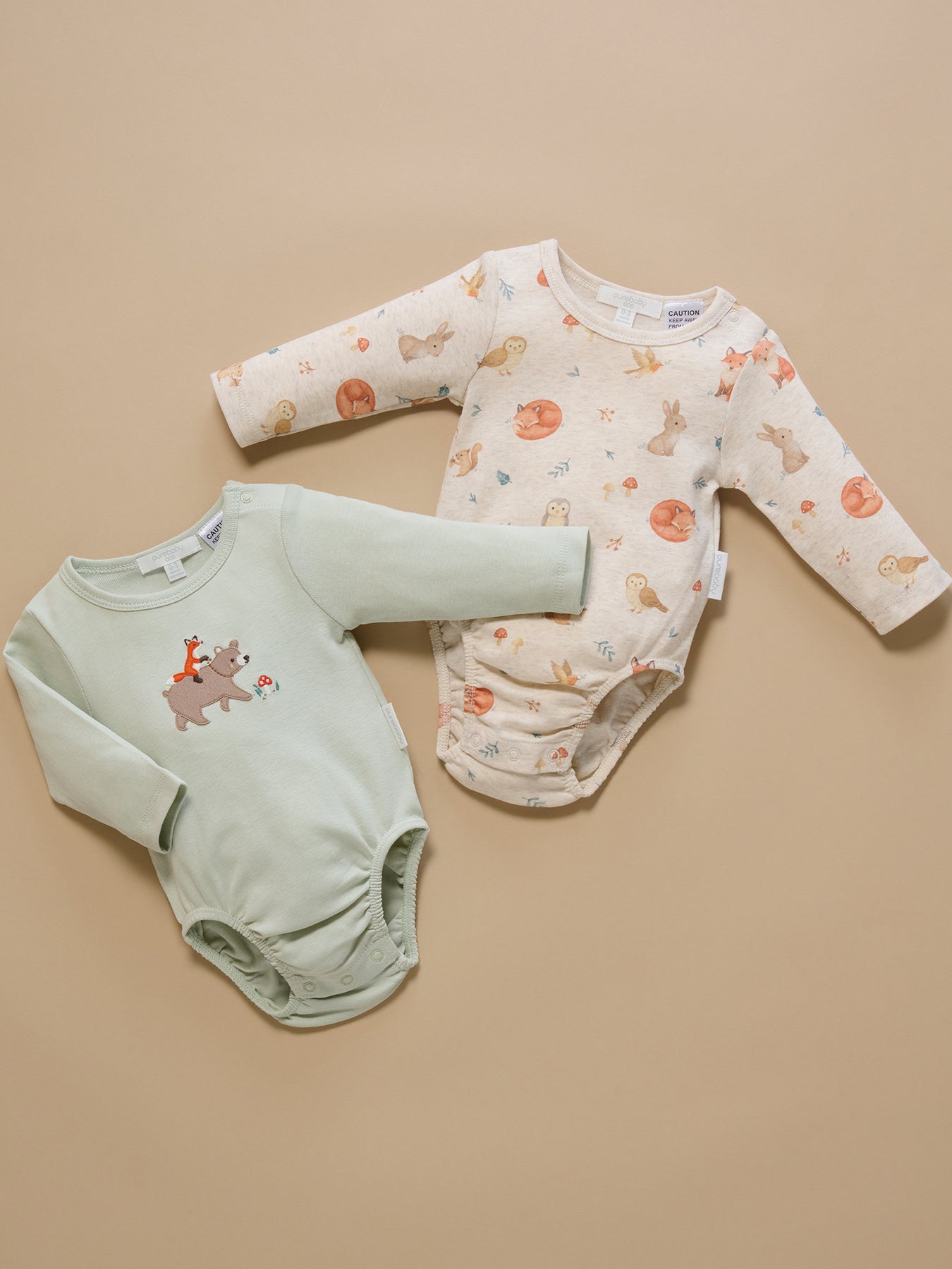 Baby Organic Cotton 2-Pack Bodysuits