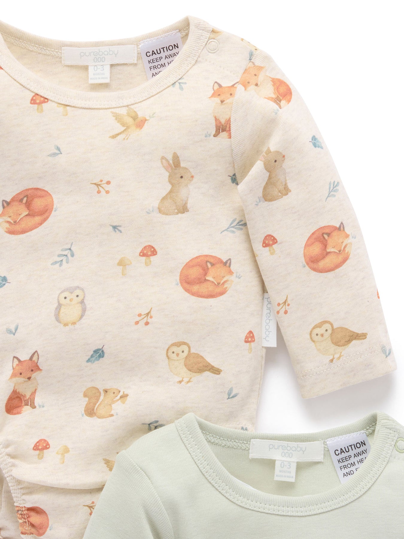 Baby Organic Cotton 2-Pack Bodysuits