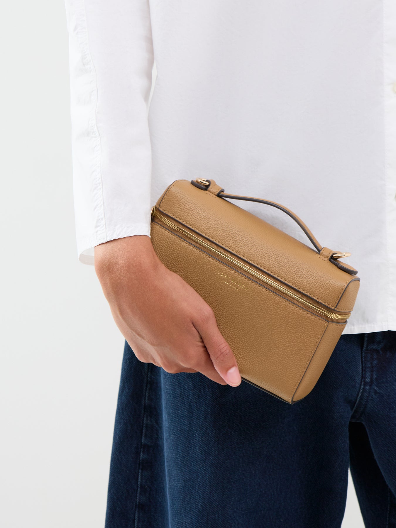 Leather Romy Top Handle Bag