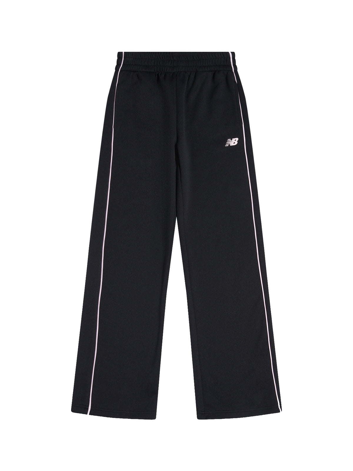 Girls' Piped Double-Knit Track Trousers - Caviar