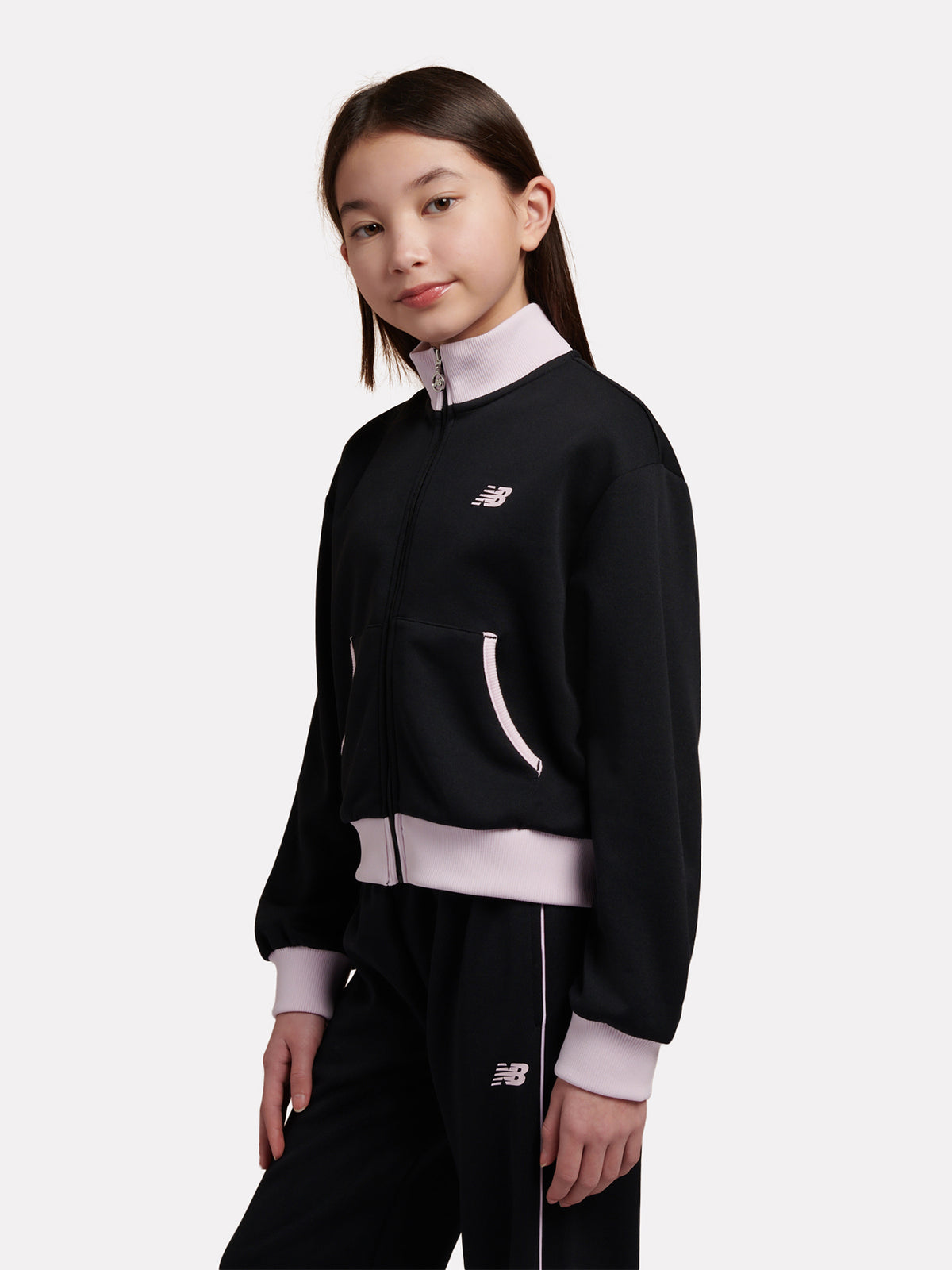 Girls' Athletics Varsity Track Jacket - Caviar