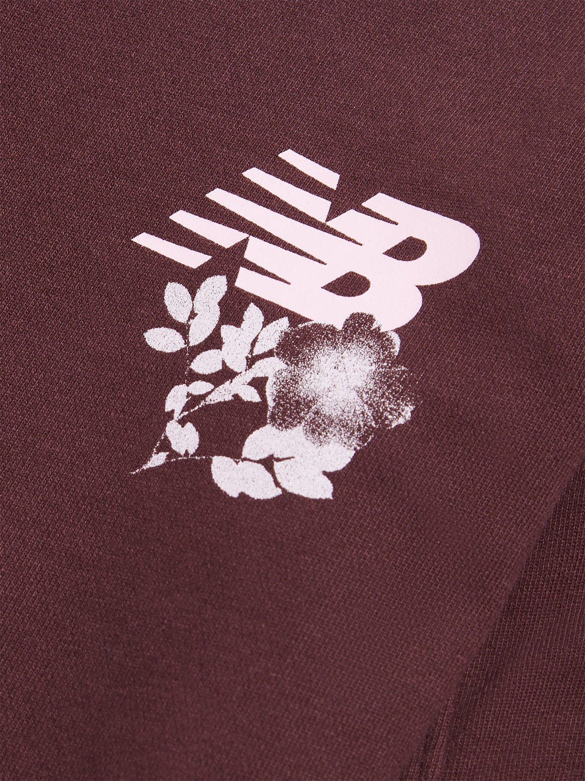 Girls' Rooted Floral Cropped Crew Sweatshirt - Cherry Leather