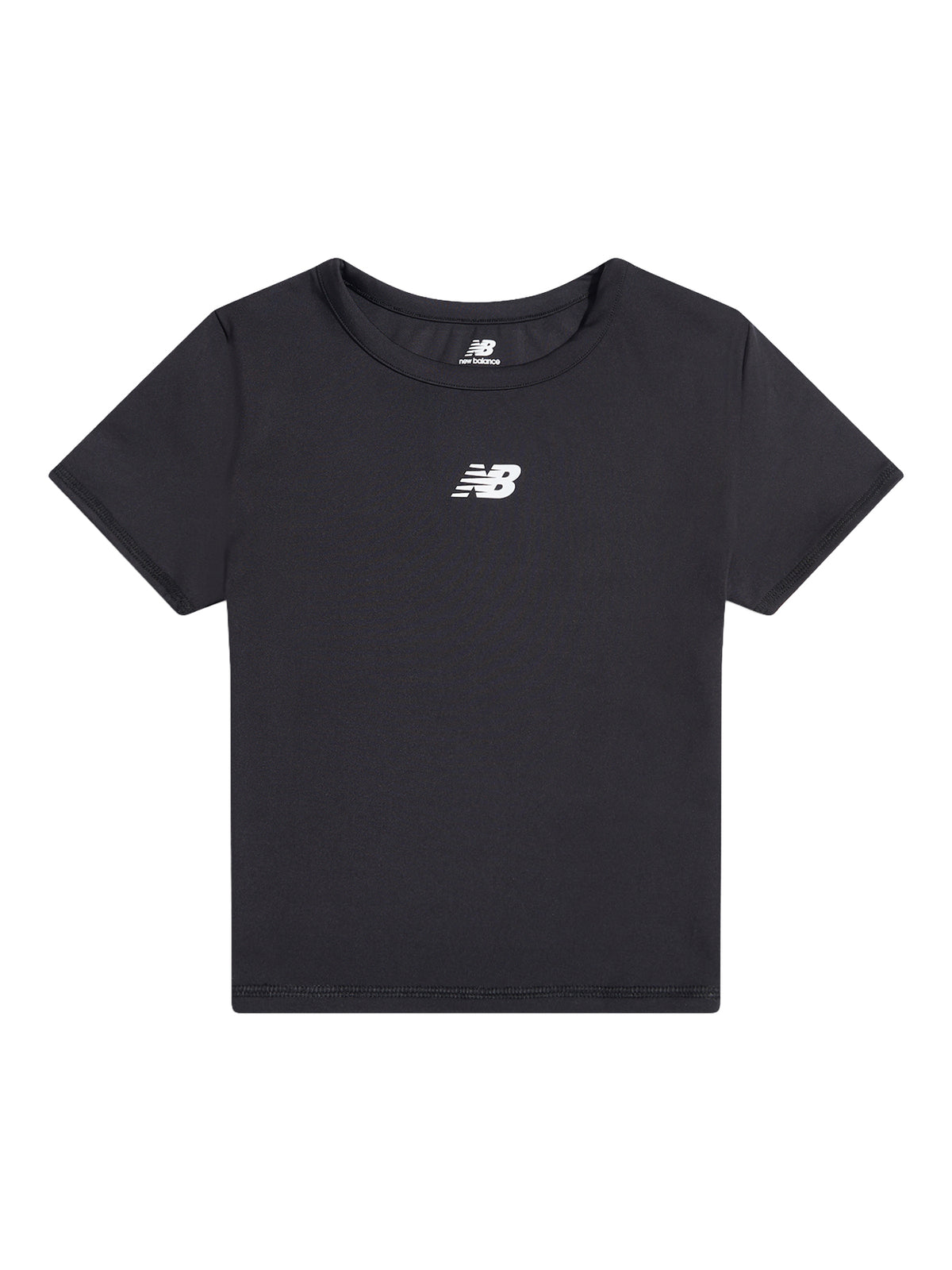 Girls' Athletic Short-Sleeved T-Shirt - Caviar