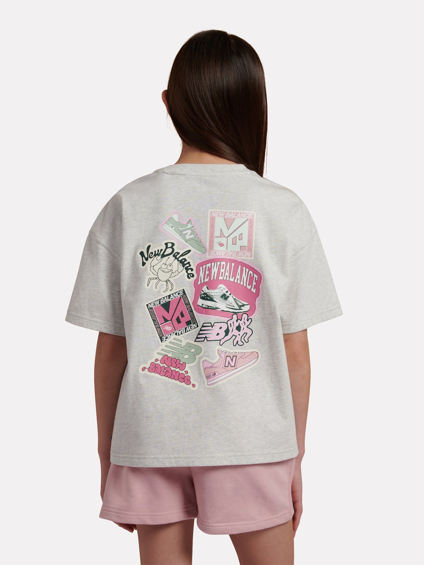 Girls Sticker Pack Graphic T-Shirt