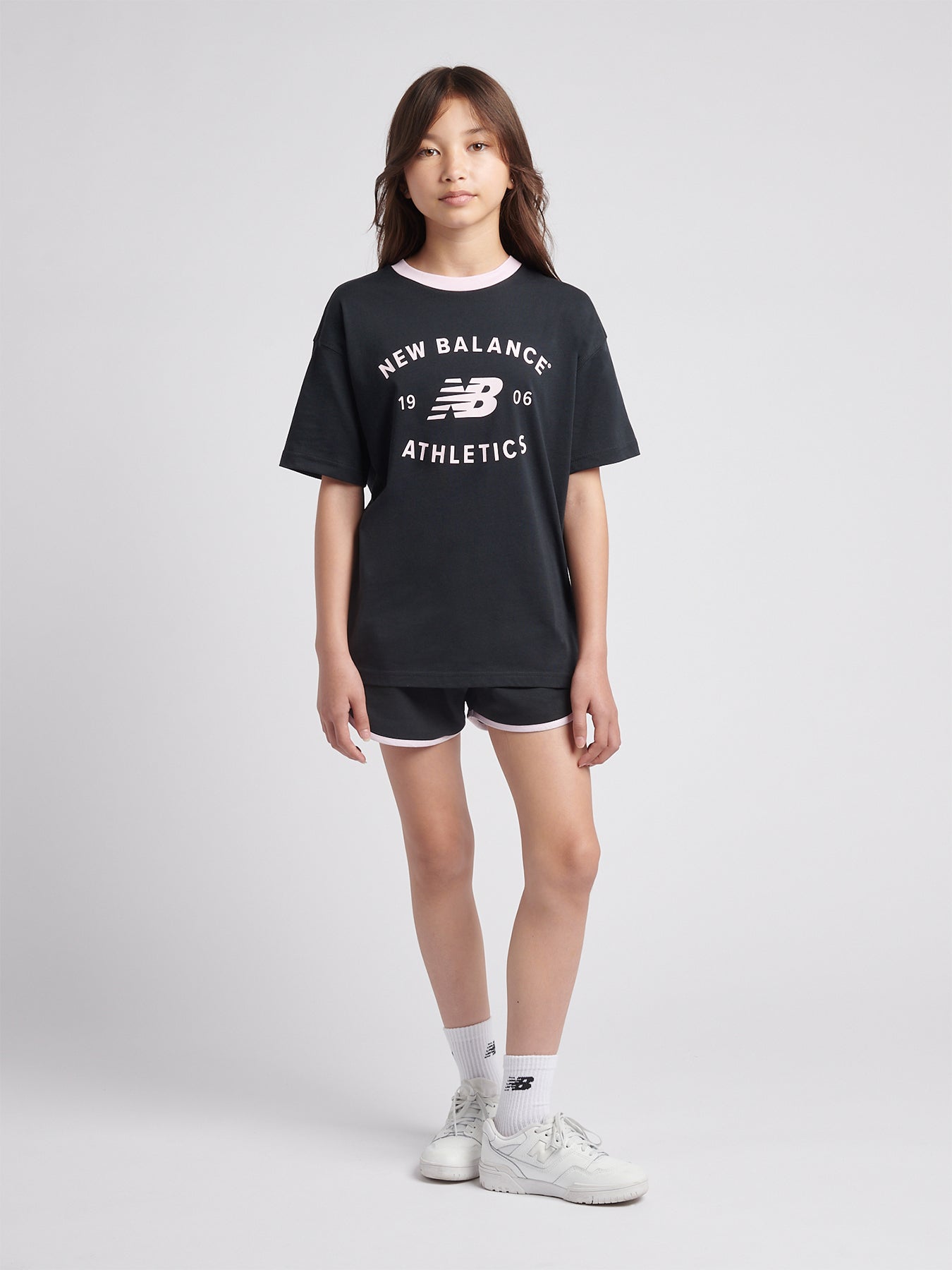 Athletics Varsity Cotton Graphic T-Shirt Black