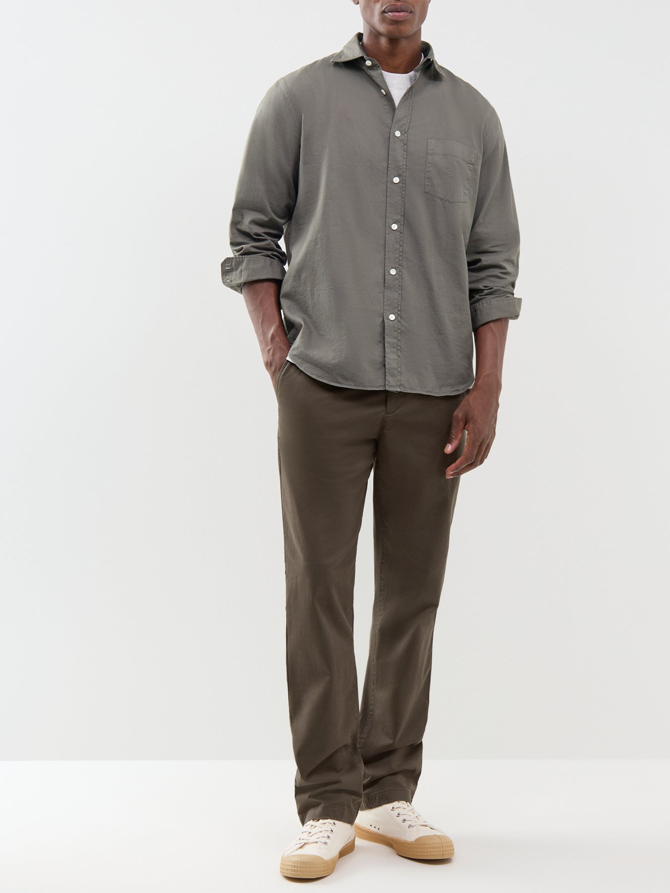Paul Peach Twill Shirt