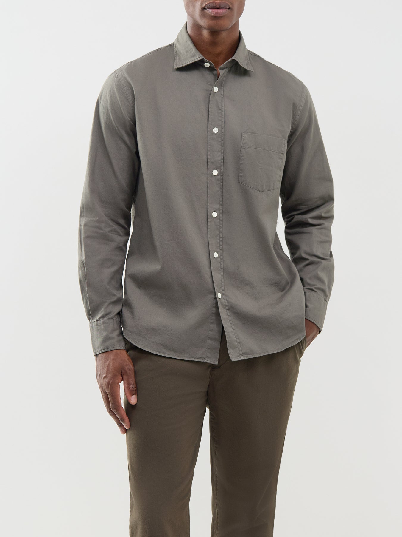Paul Peach Twill Shirt