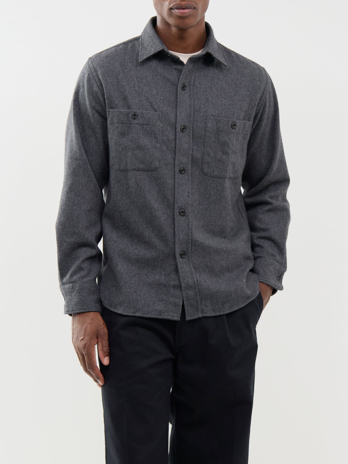 Percey Washable Wool Mix Overshirt