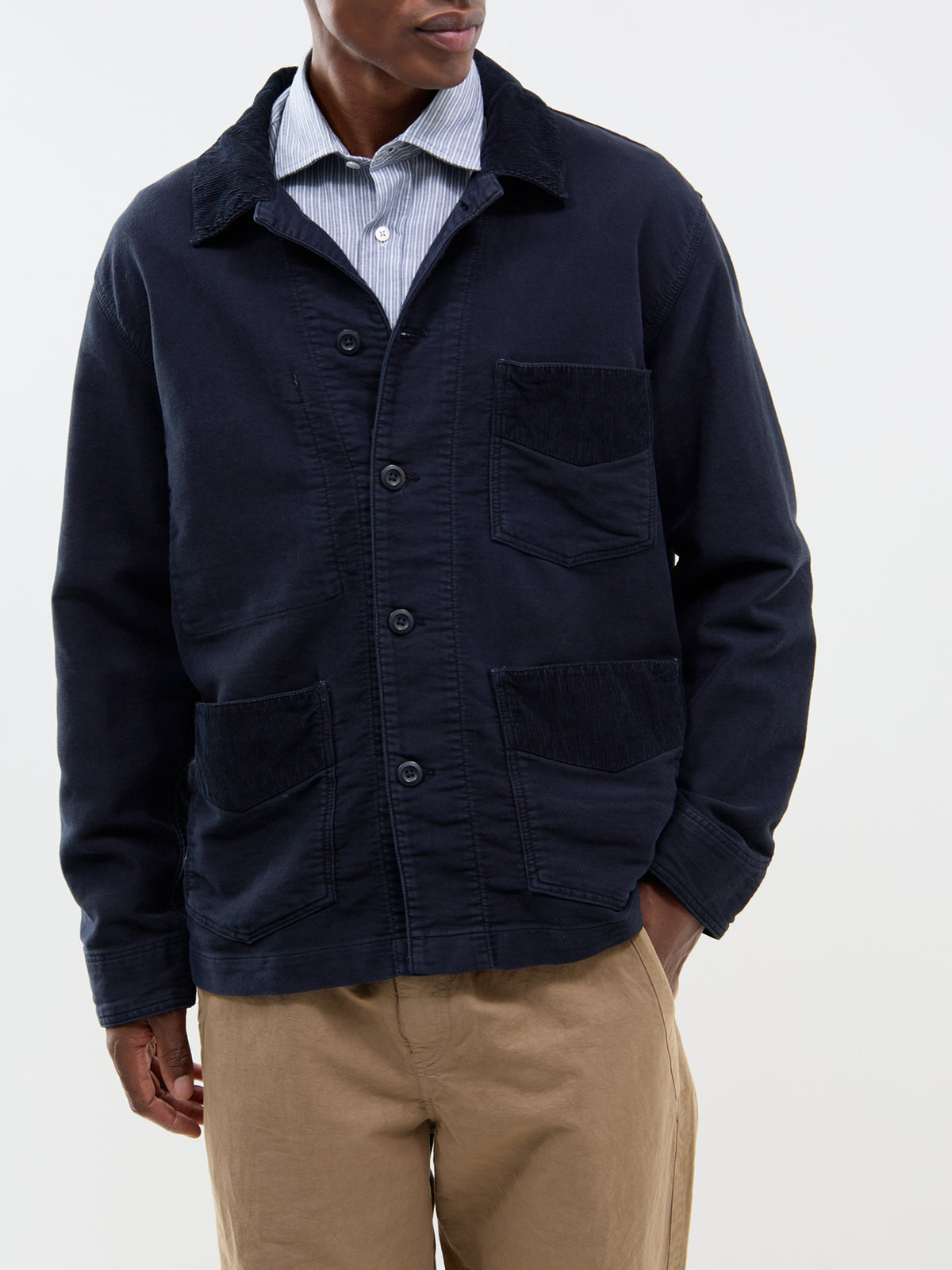 Bush Cotton Moleskin Jacket - Dark Navy