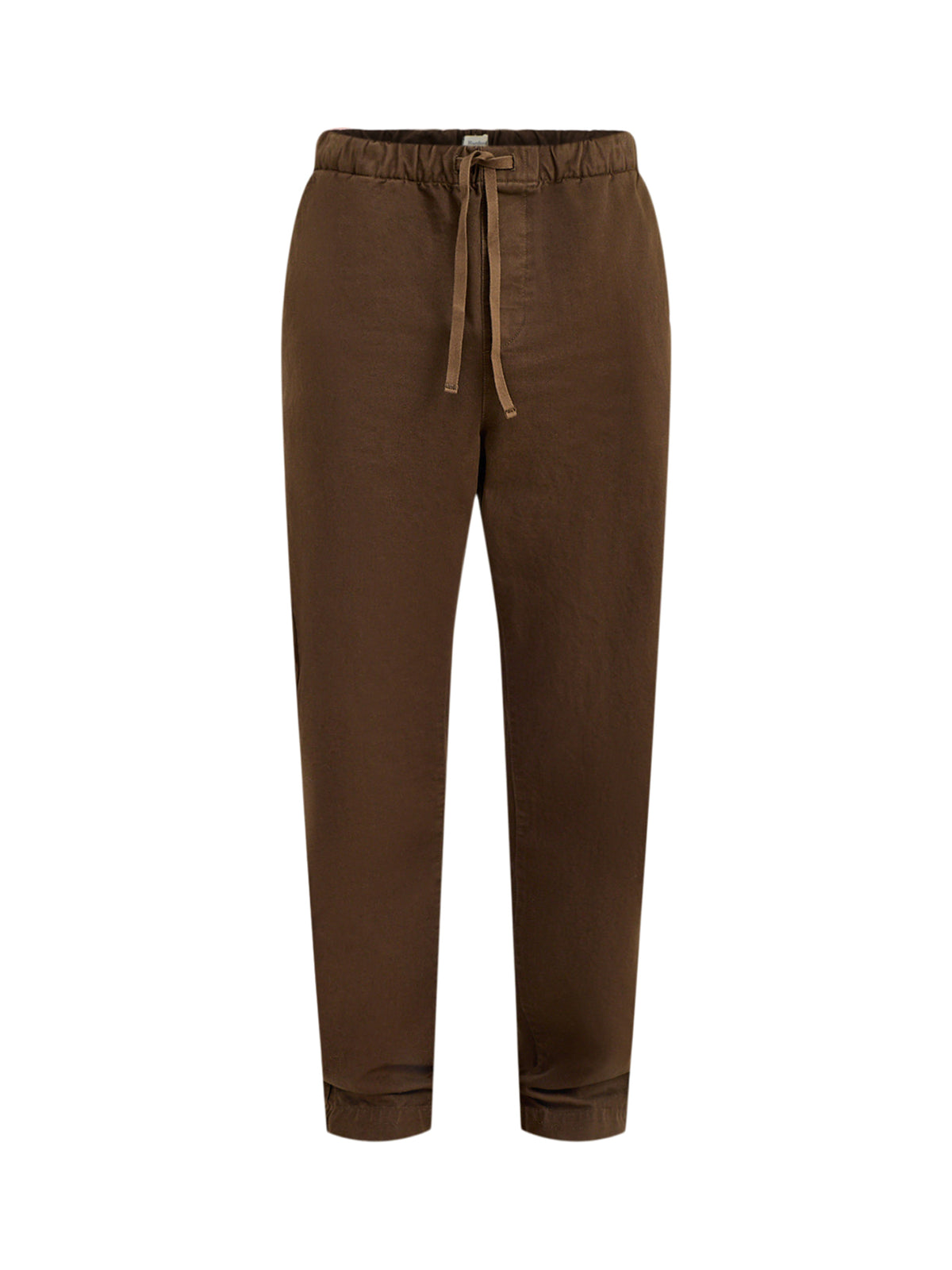 Joggy Cotton Drawstring Chinos Brown
