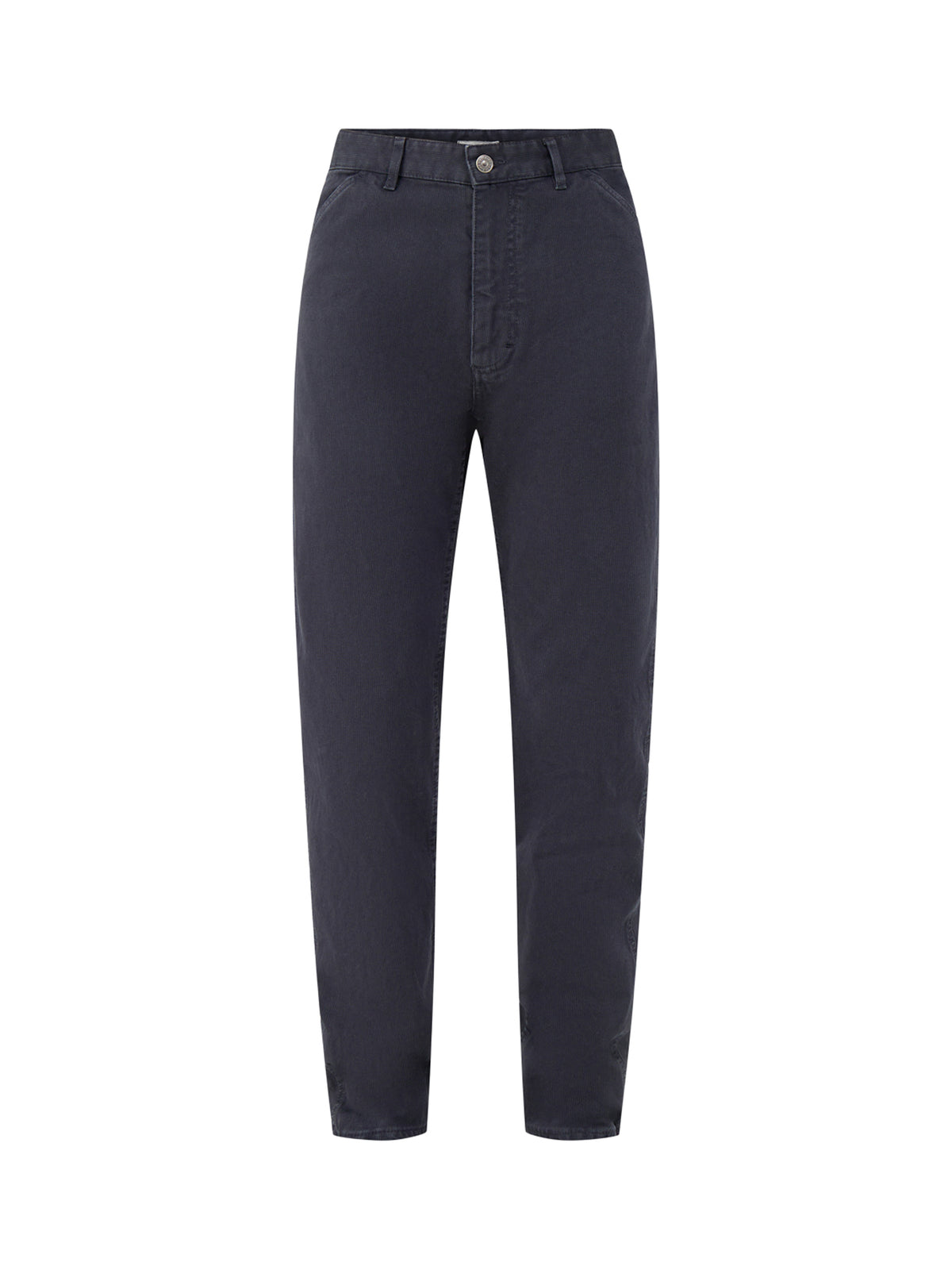 Terrence Cotton Bedford Trousers - Navy