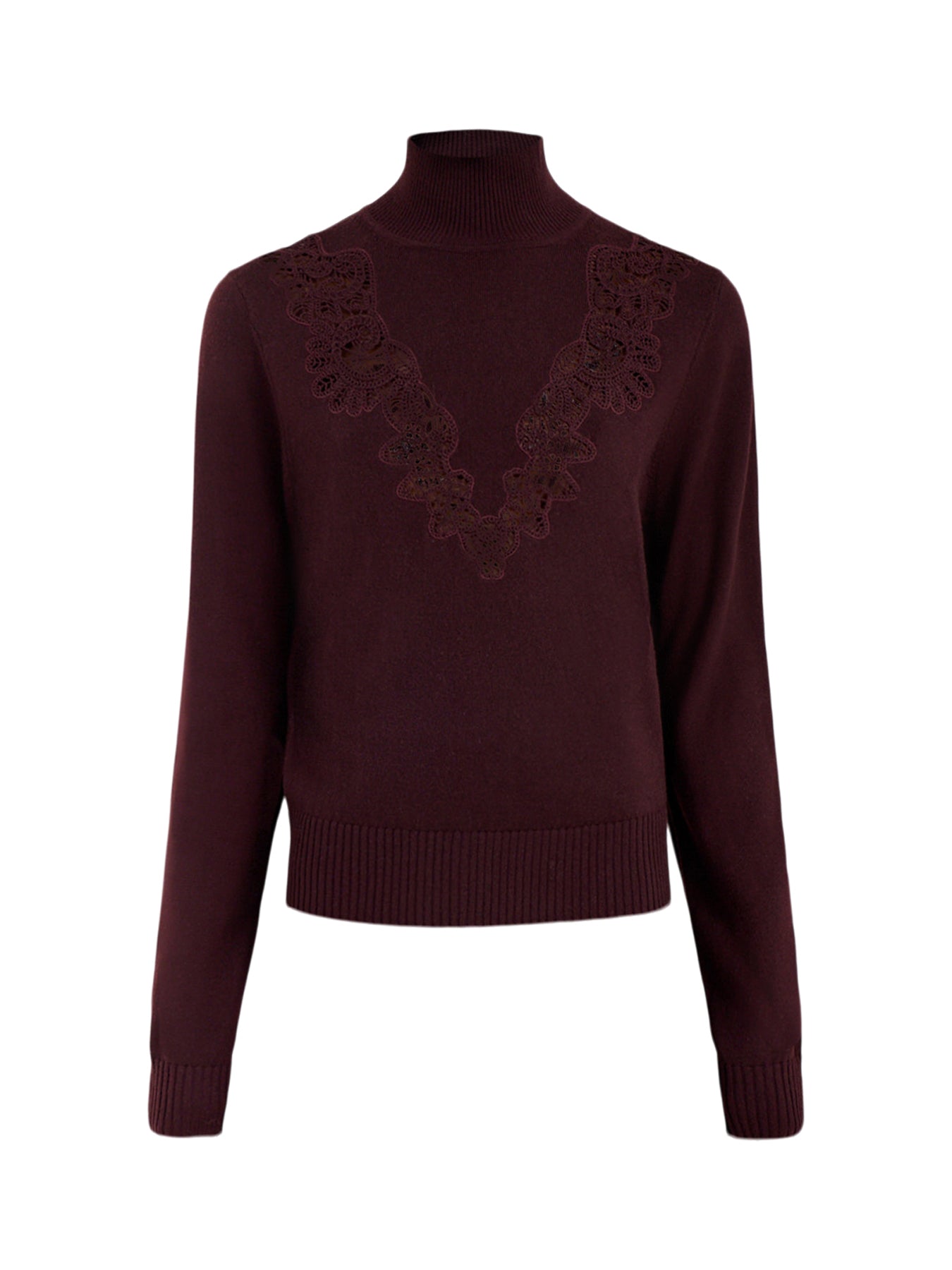 Wool Valiant Merino Lace Turtleneck