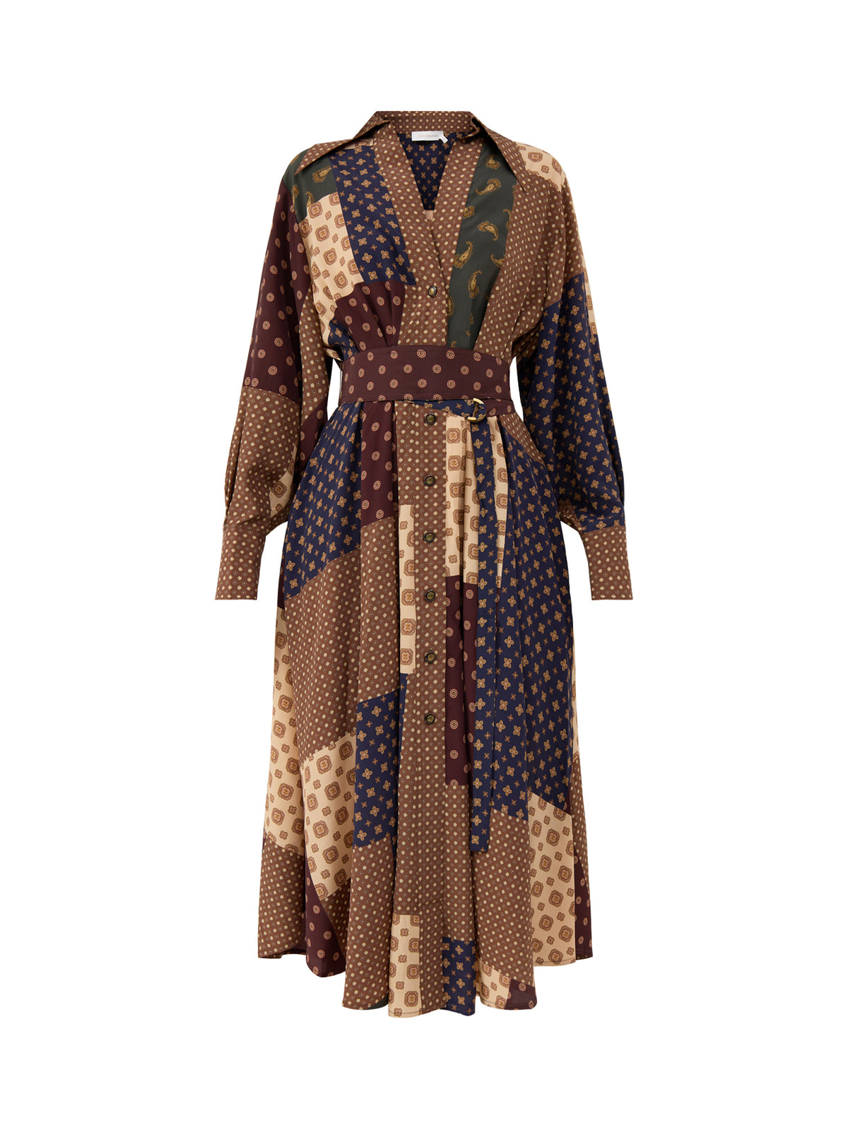 Tuck Midi Shirt Dress