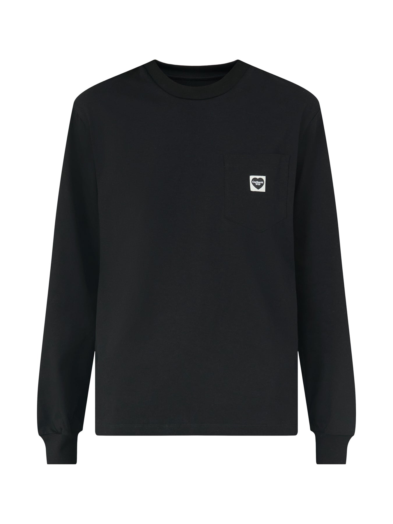 Long Sleeve Pocket Small Heart T-Shirt