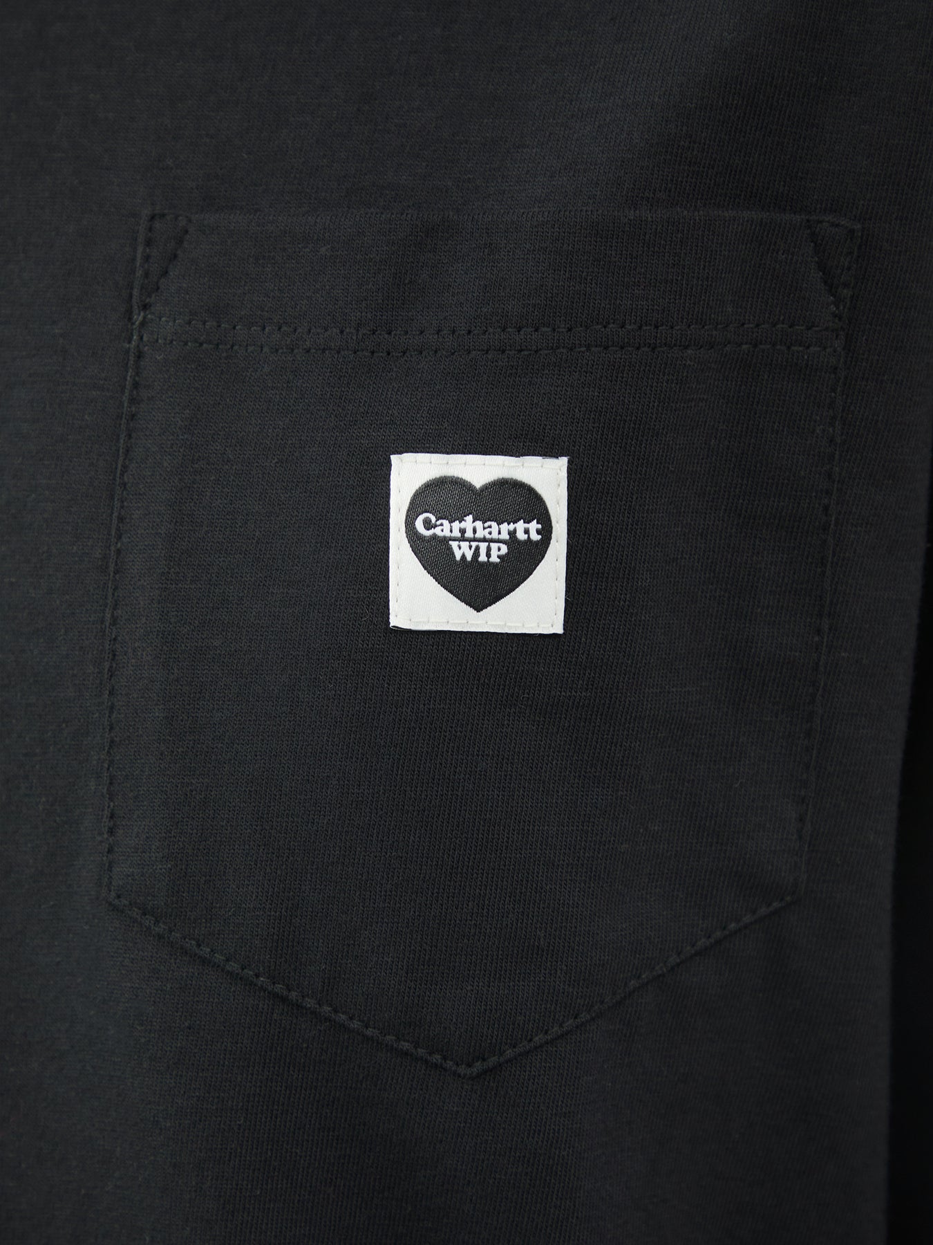 Long Sleeve Pocket Small Heart T-Shirt