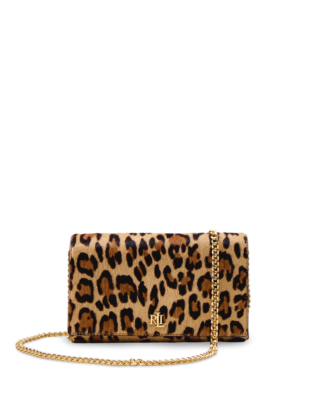 Women's Adair II Large Leather Leopard Wallet On A Chain