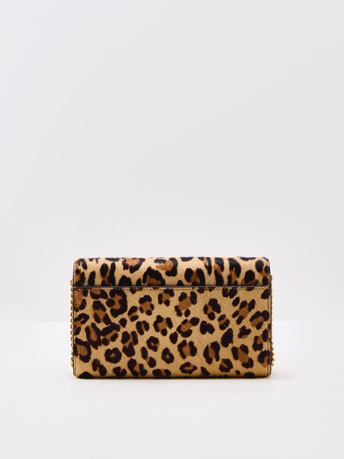 Women's Adair II Large Leather Leopard Wallet On A Chain