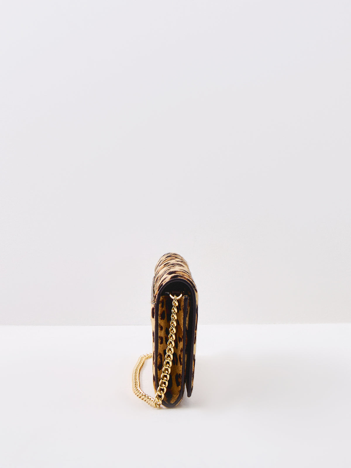 Women's Adair II Large Leather Leopard Wallet On A Chain