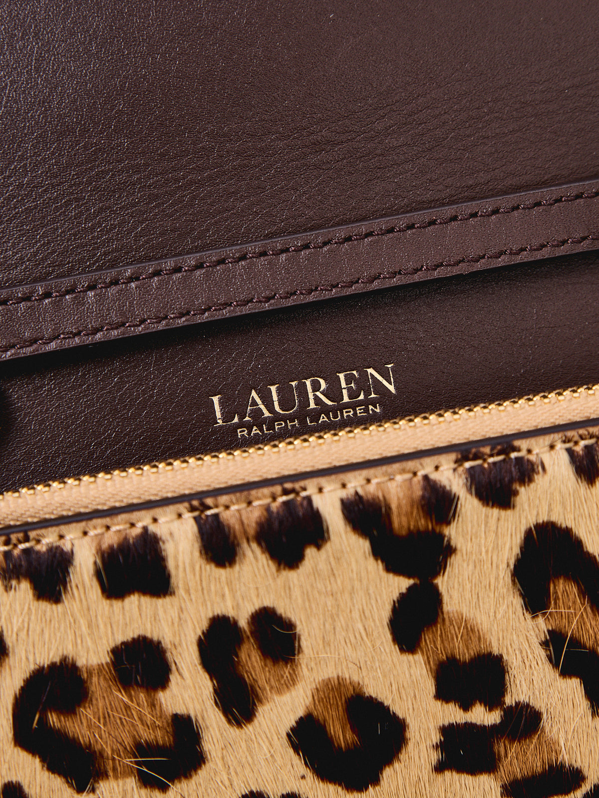 Women's Adair II Large Leather Leopard Wallet On A Chain