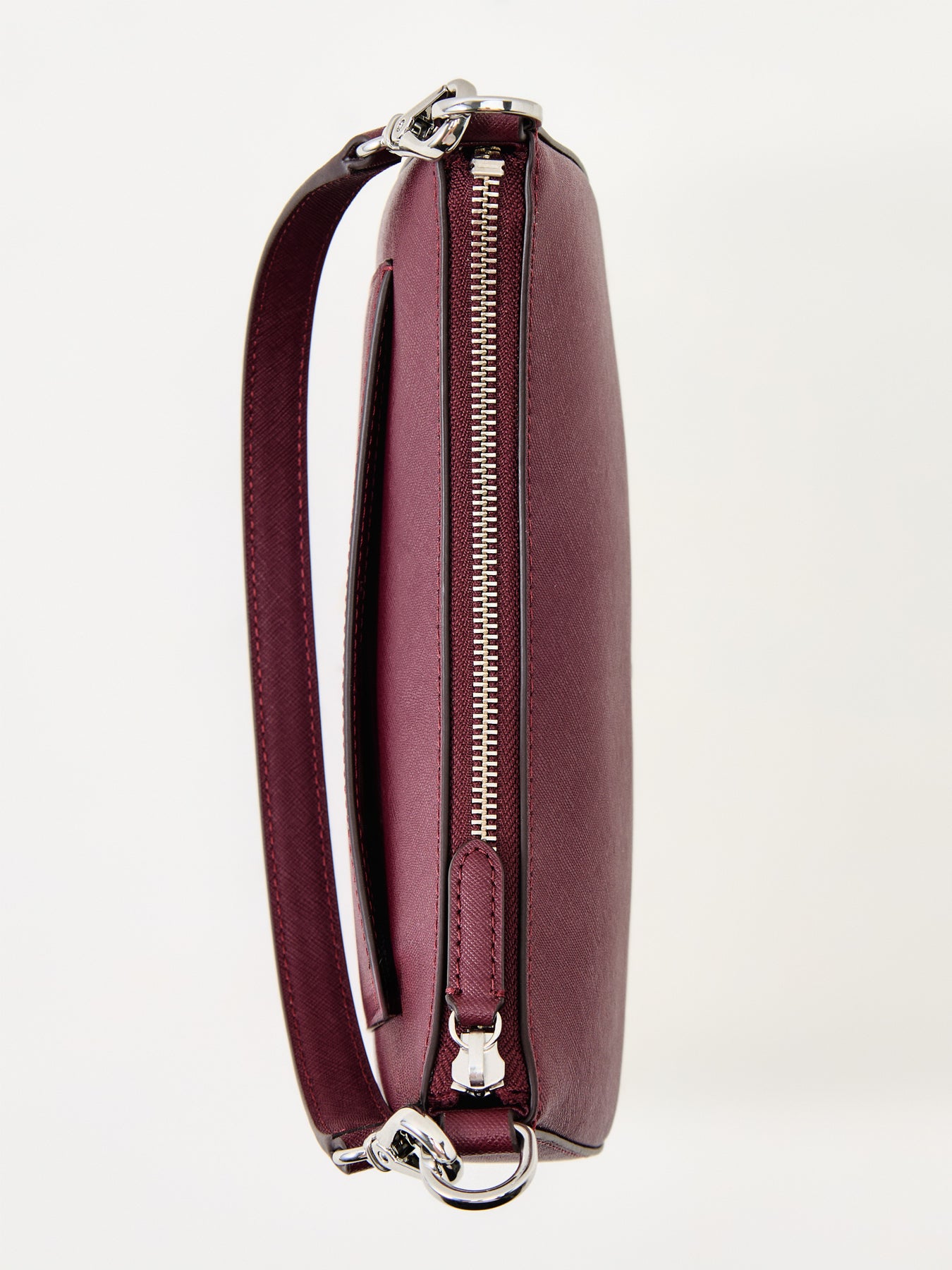 Leather Danni 26 Medium Shoulder Bag - Dark Garnet