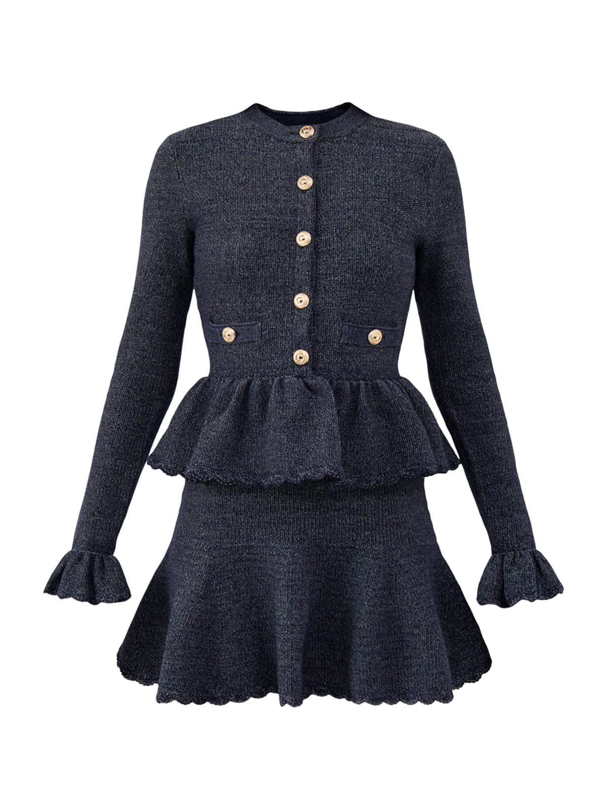 Textured Knit Mini Dress
