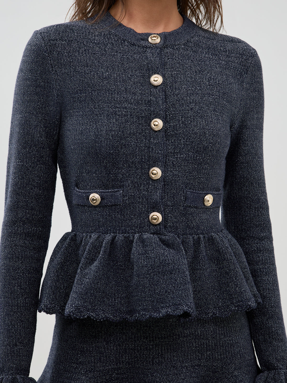 Textured Knit Mini Dress