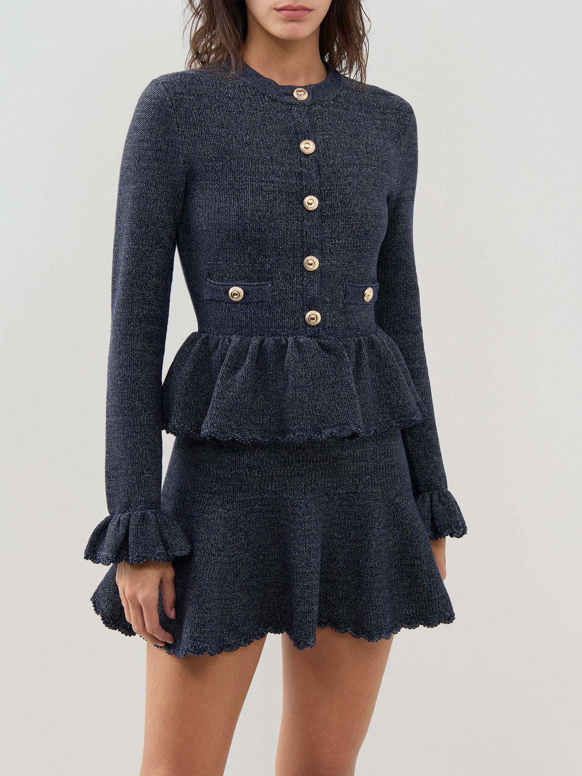 Textured Knit Mini Dress