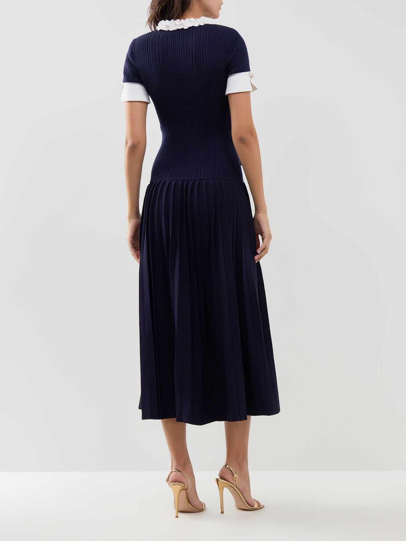 Rib-Knit Midi Dress