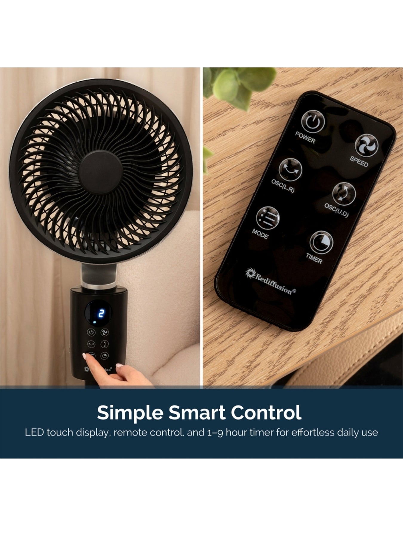 Air 360 Oscillating Adjustable Height Fan