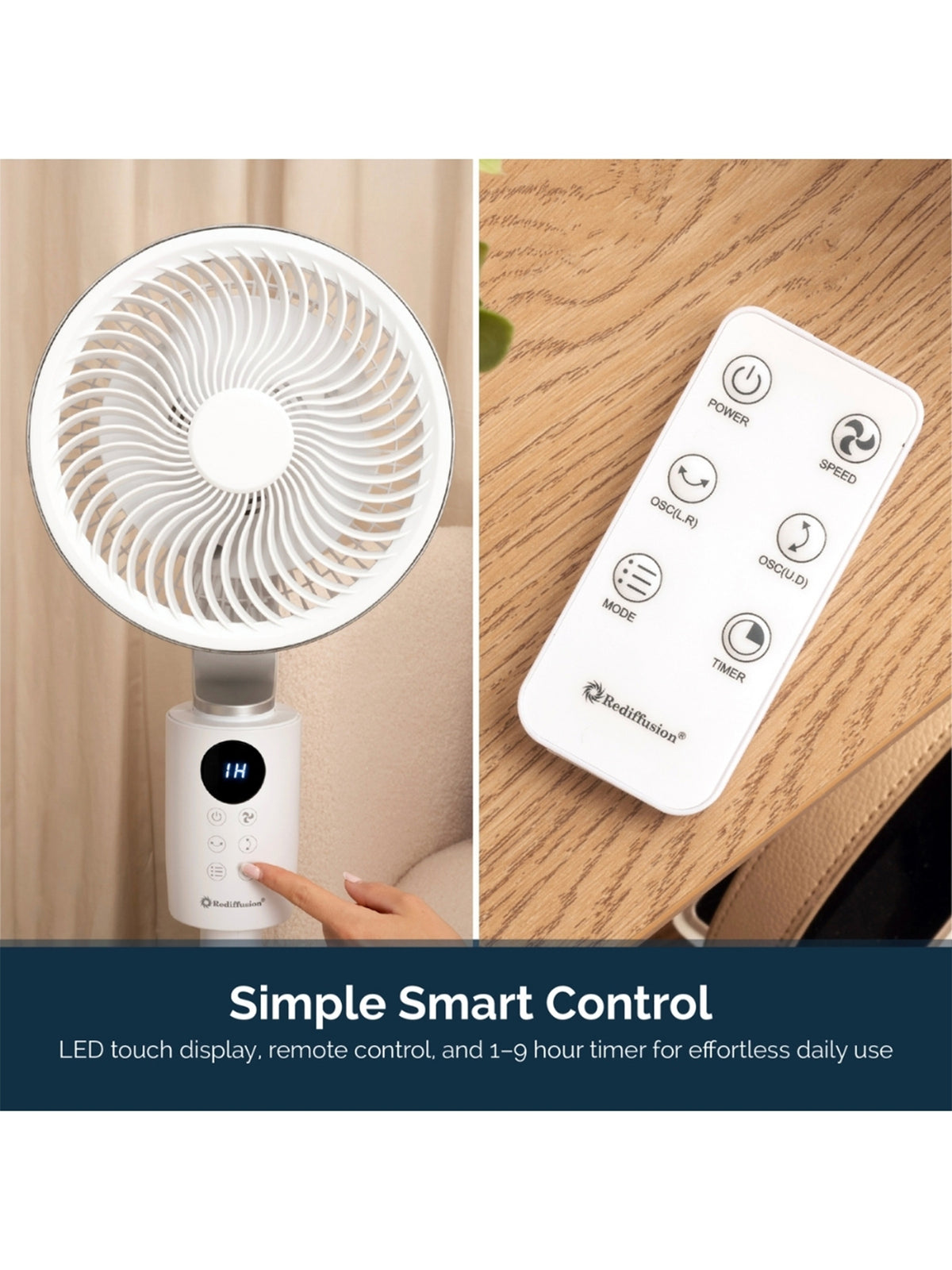 Air 360 Oscillating Adjustable Height Fan