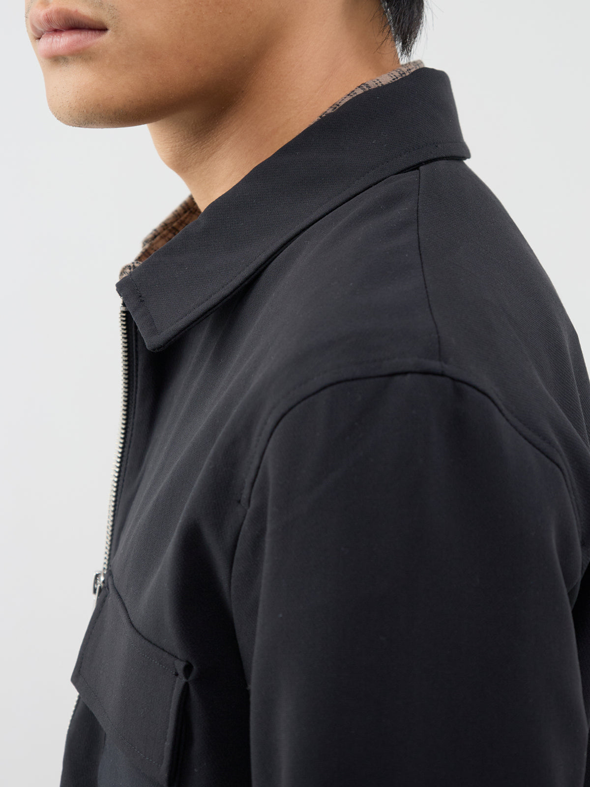 Will Regular-Fit Zip Overshirt - Jet Black