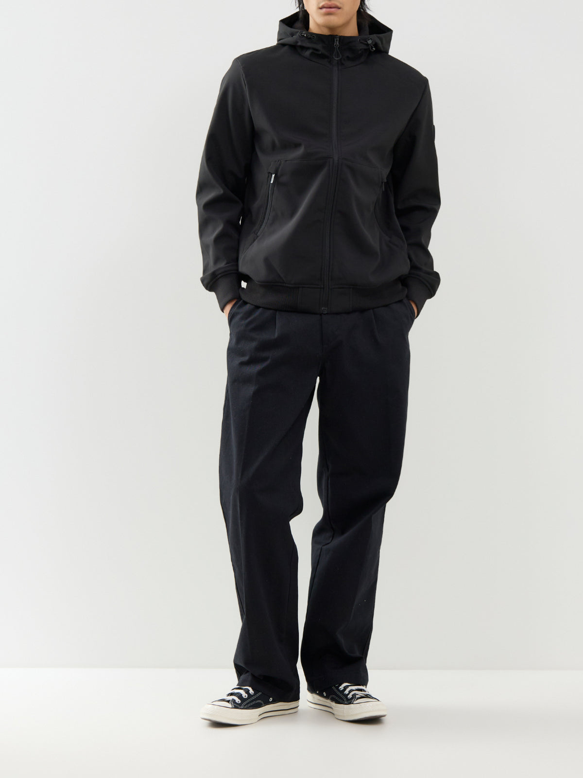 Softshell Bomber Jacket – Black