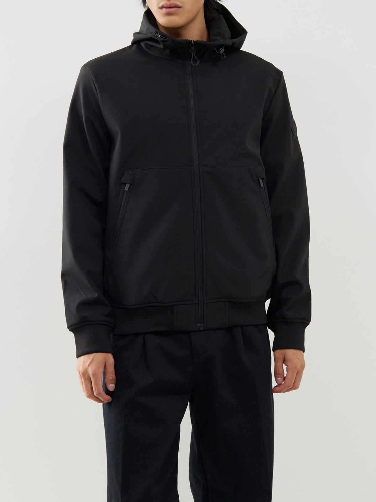 Softshell Bomber Jacket – Black
