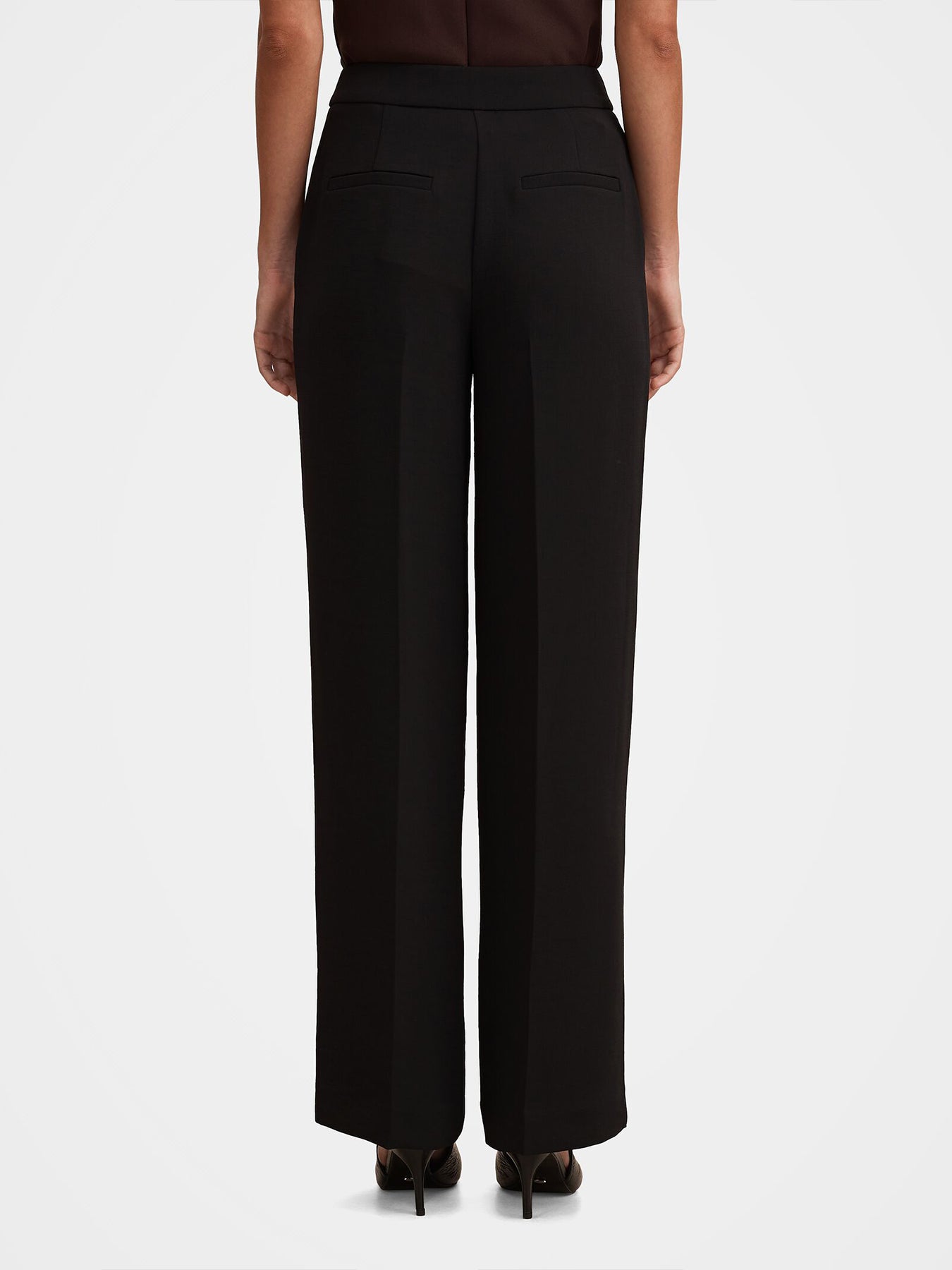 Dani Straight Leg Tailored Trousers Black