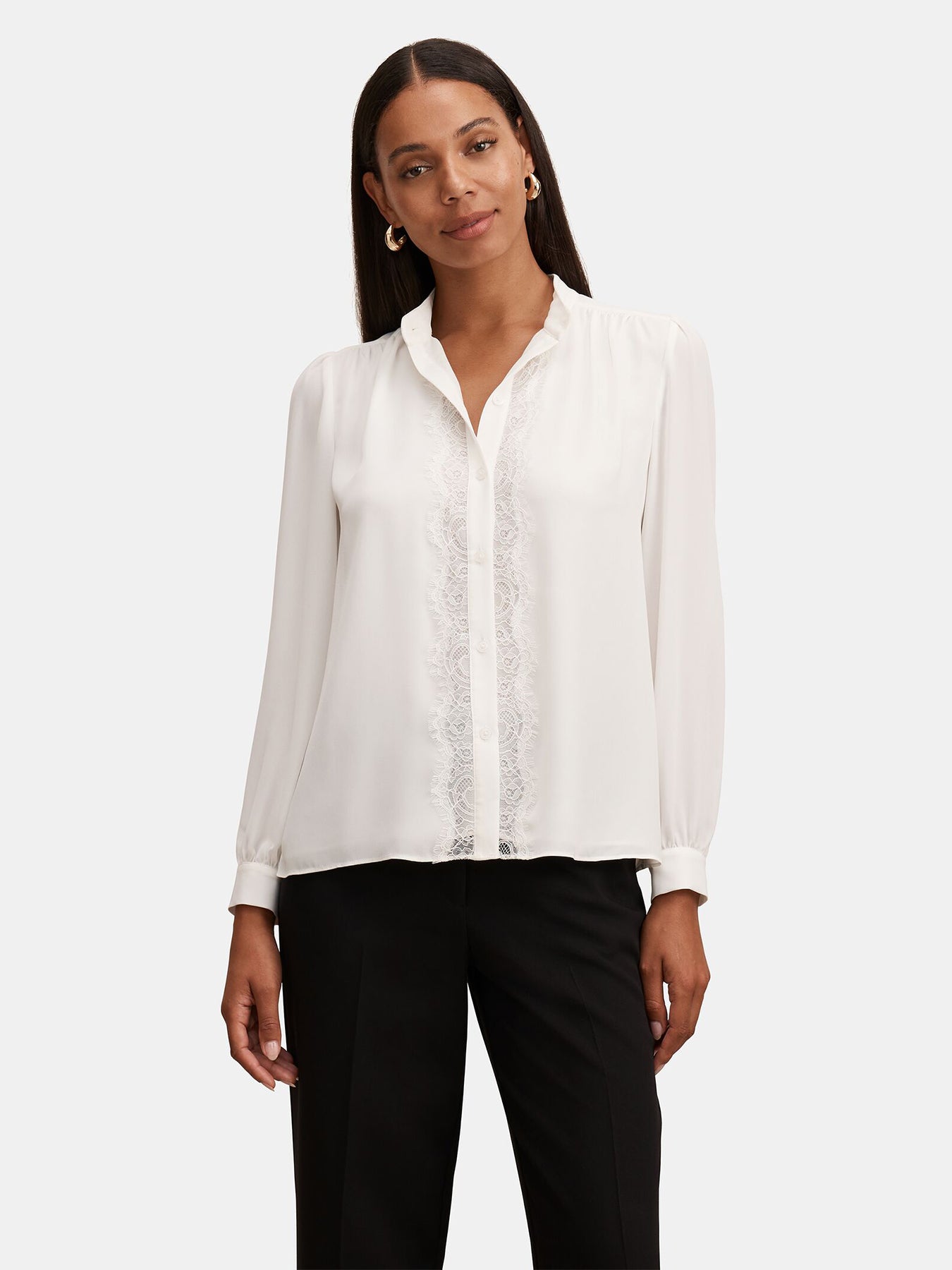Poppy Lace Trim Blouse
