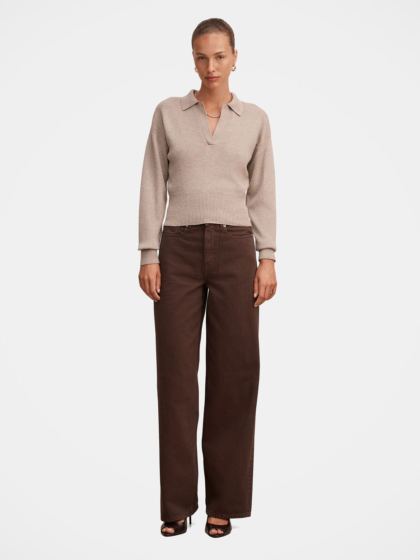 Gia High Rise Wide Leg Jeans