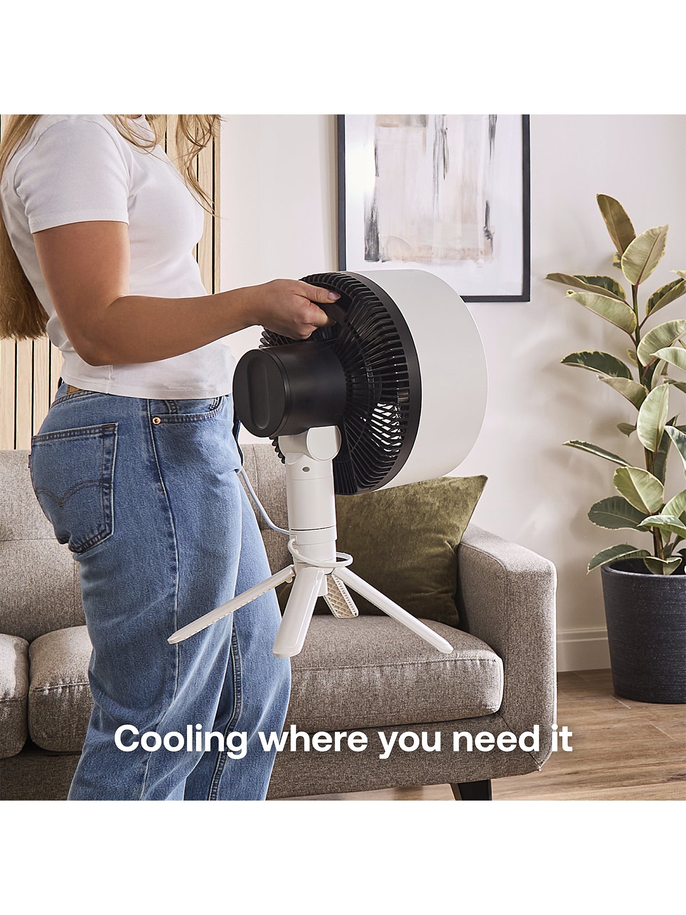 DUOCOOL Smart WiFi 2-in-1 Fan White