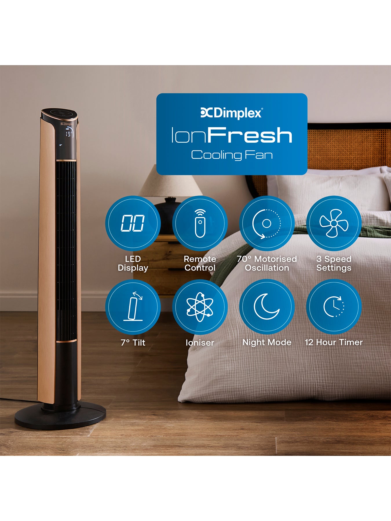 Ion Fresh Ionising Cooling Tower Fan Bronze