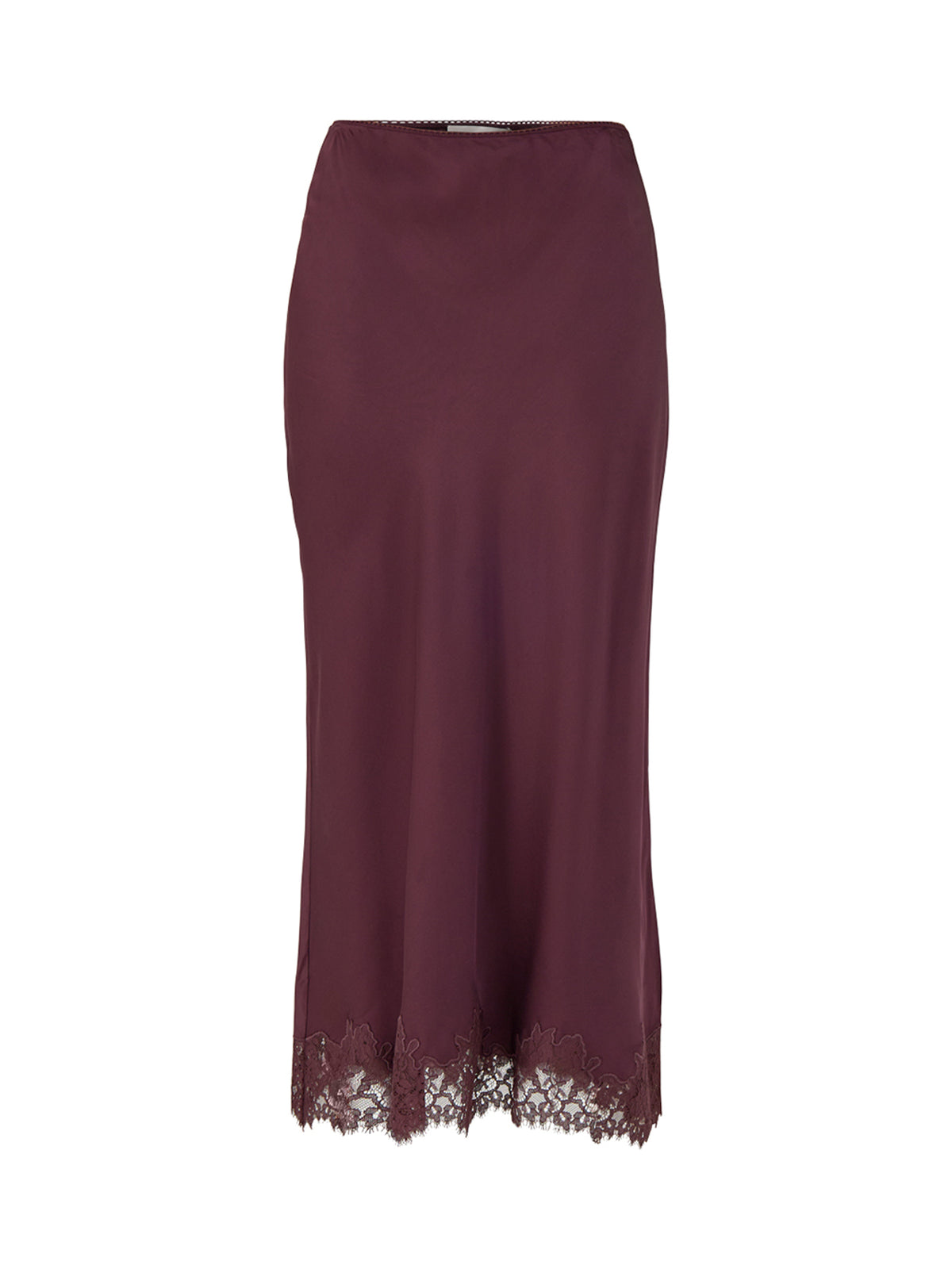 Matilde Ecovero Viscose Blend Skirt – Wine