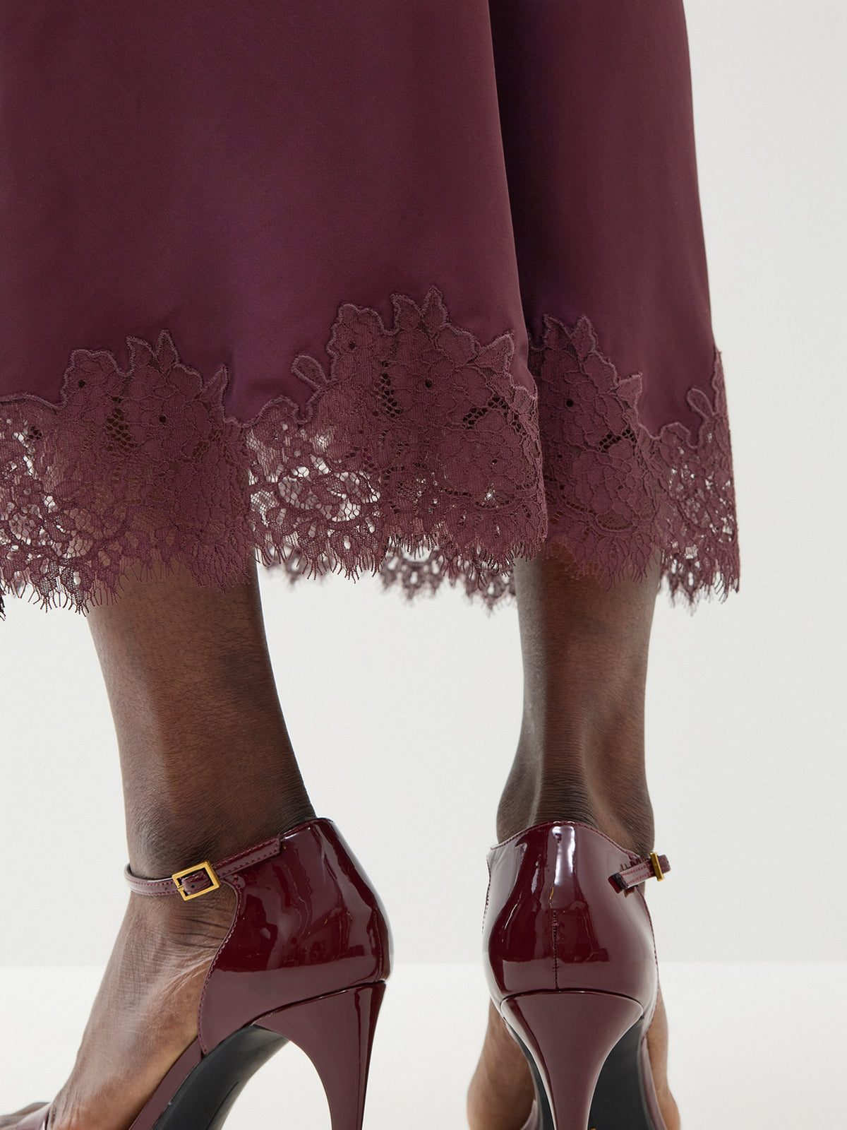 Matilde Ecovero Viscose Blend Skirt – Wine