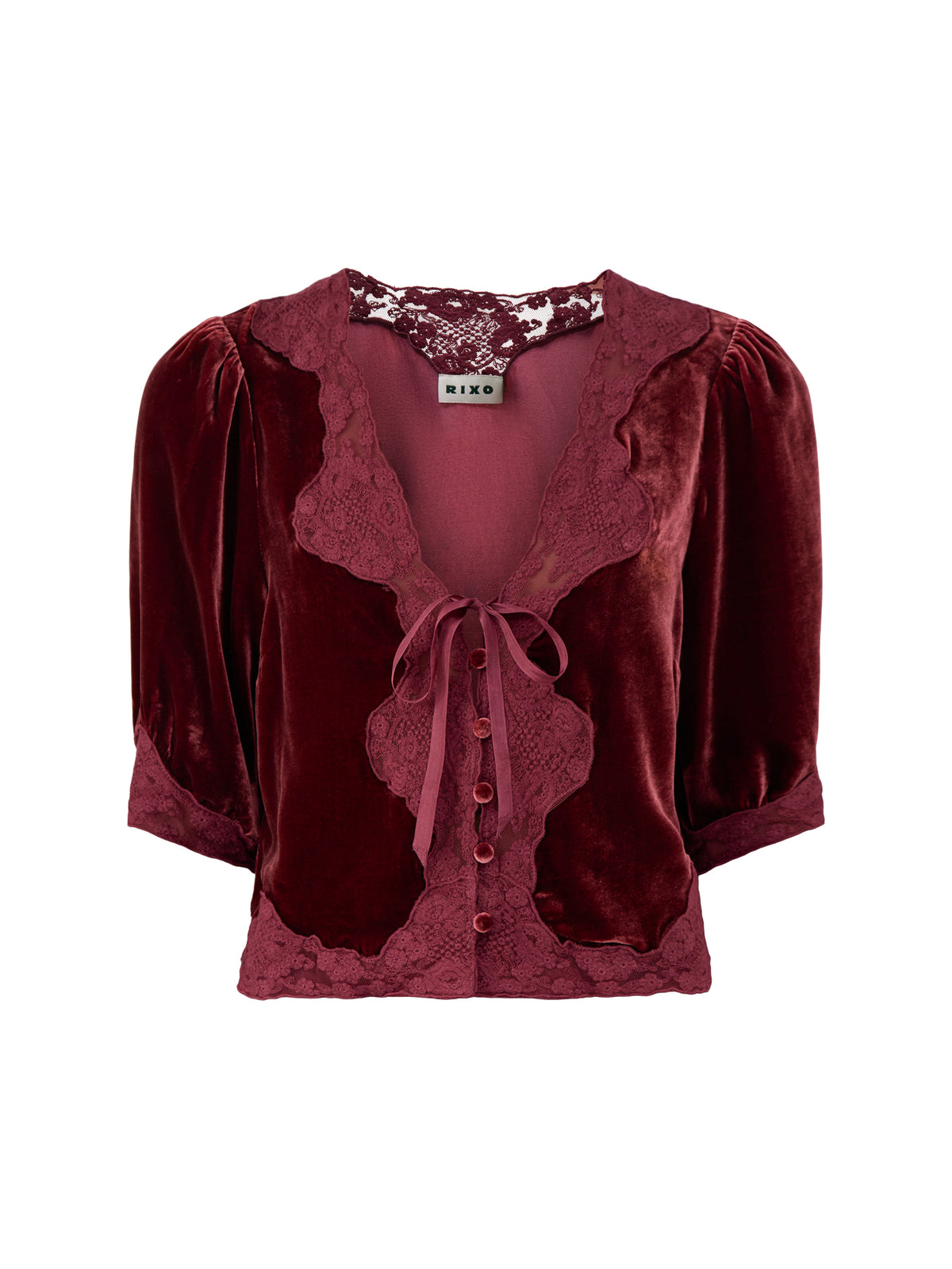 Ursula Viscose Top – Bordeaux