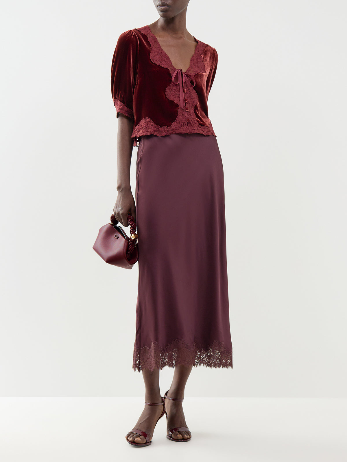 Ursula Viscose Top – Bordeaux