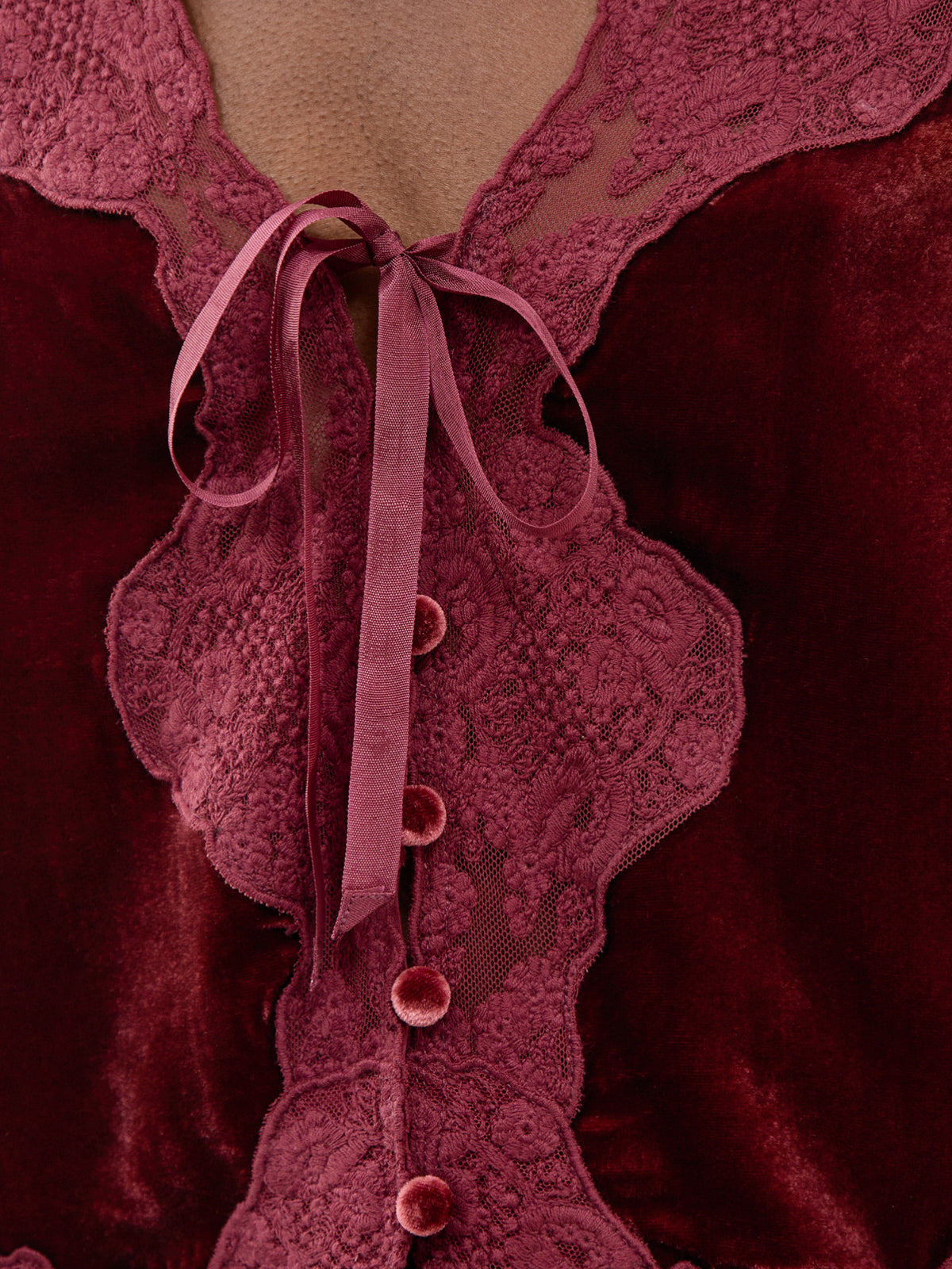 Ursula Viscose Top – Bordeaux