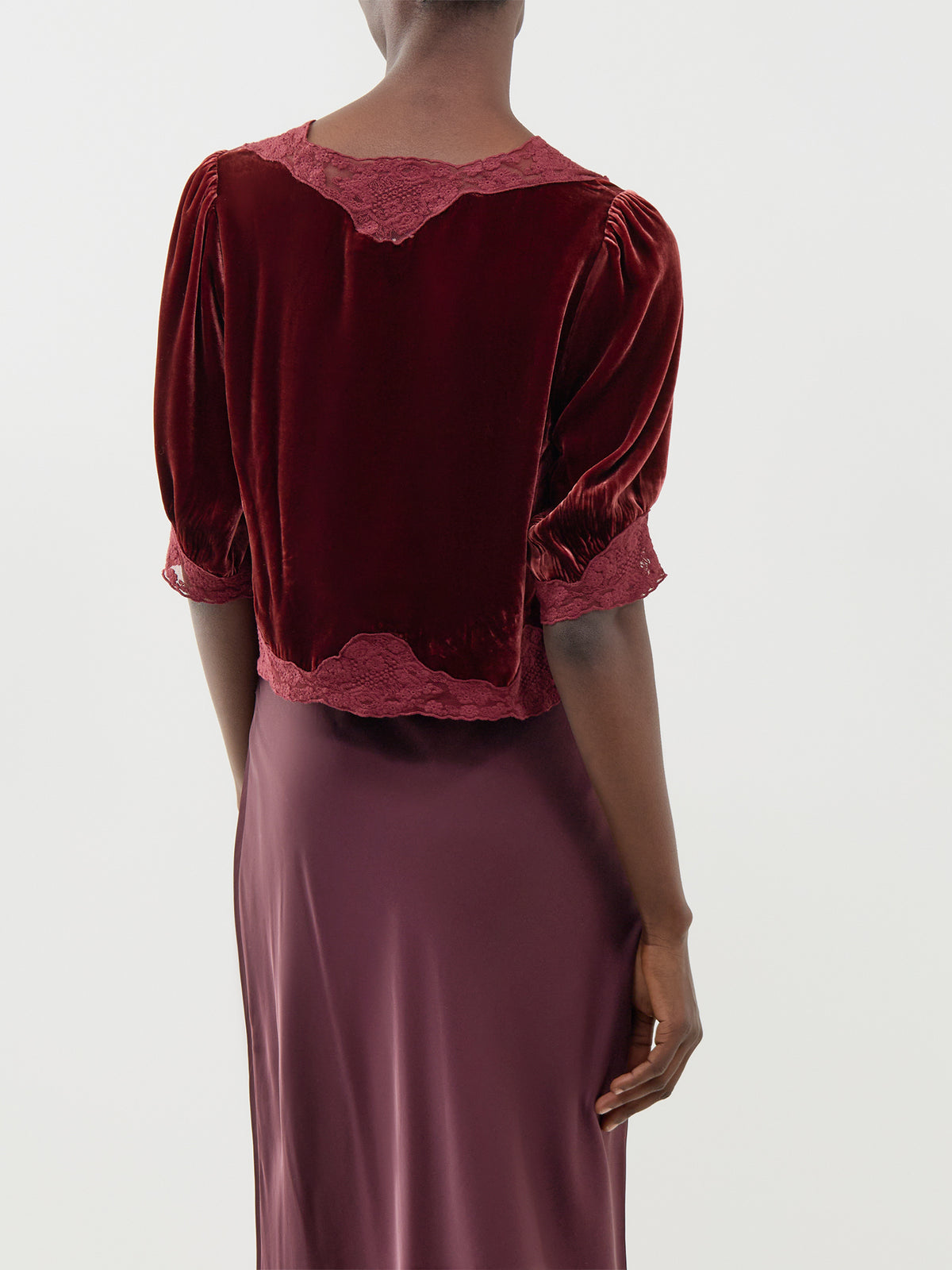 Ursula Viscose Top – Bordeaux