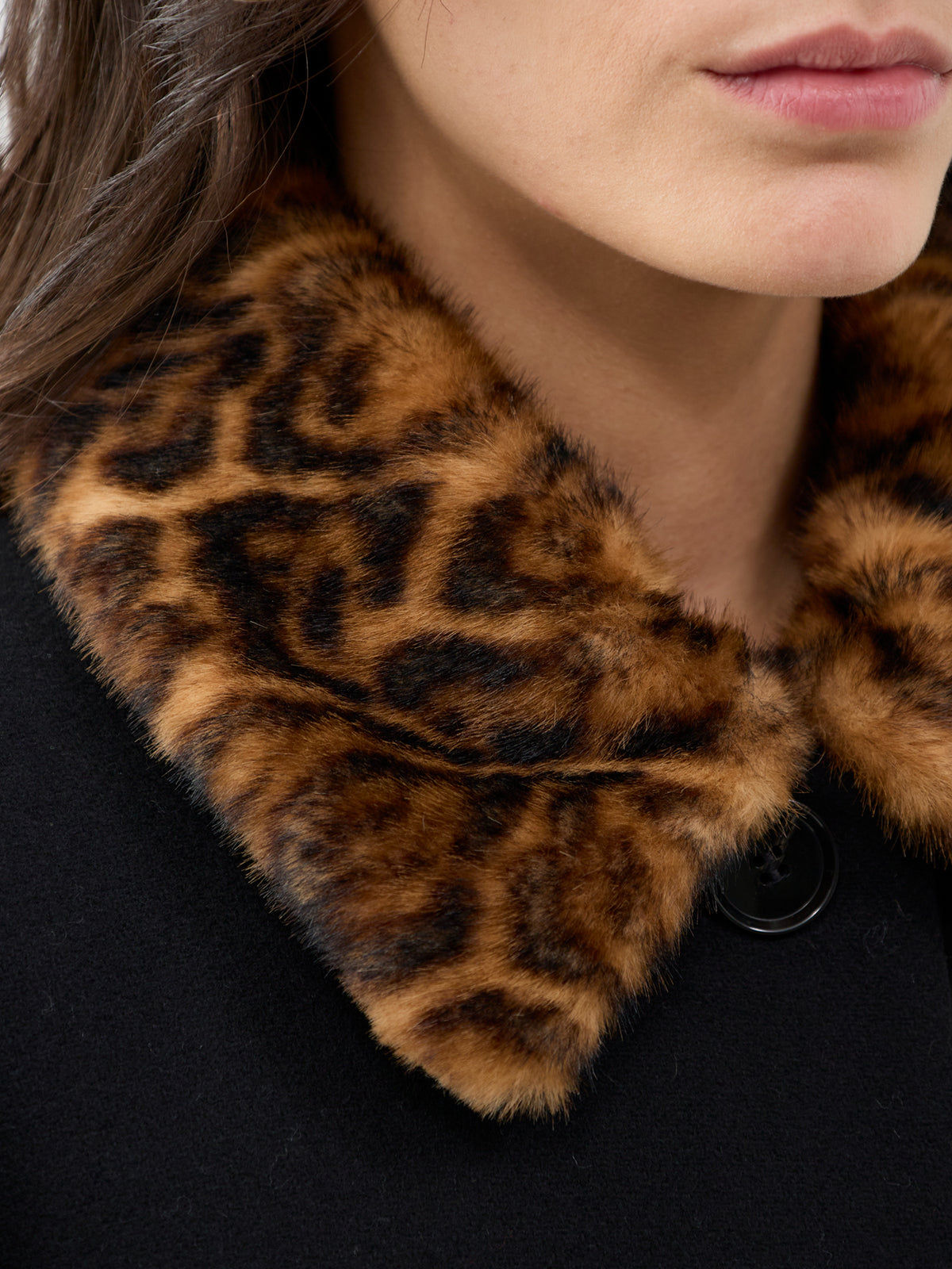 Aldith Wool Blend Leopard Print Jacket