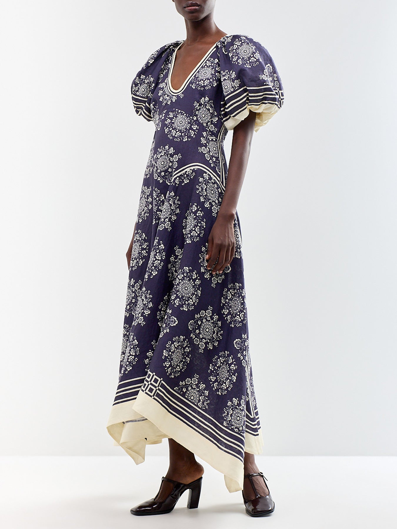 Banderra European Linen Midi Dress