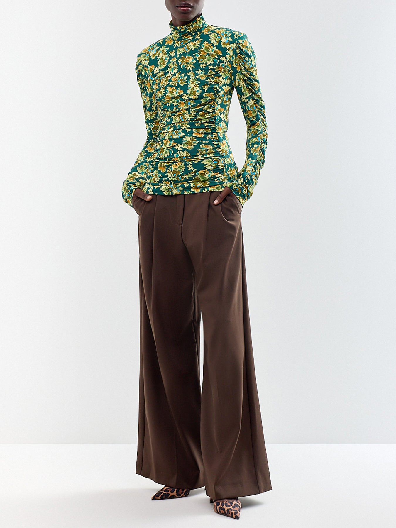 Clem Recycled Viscose Ruched Top