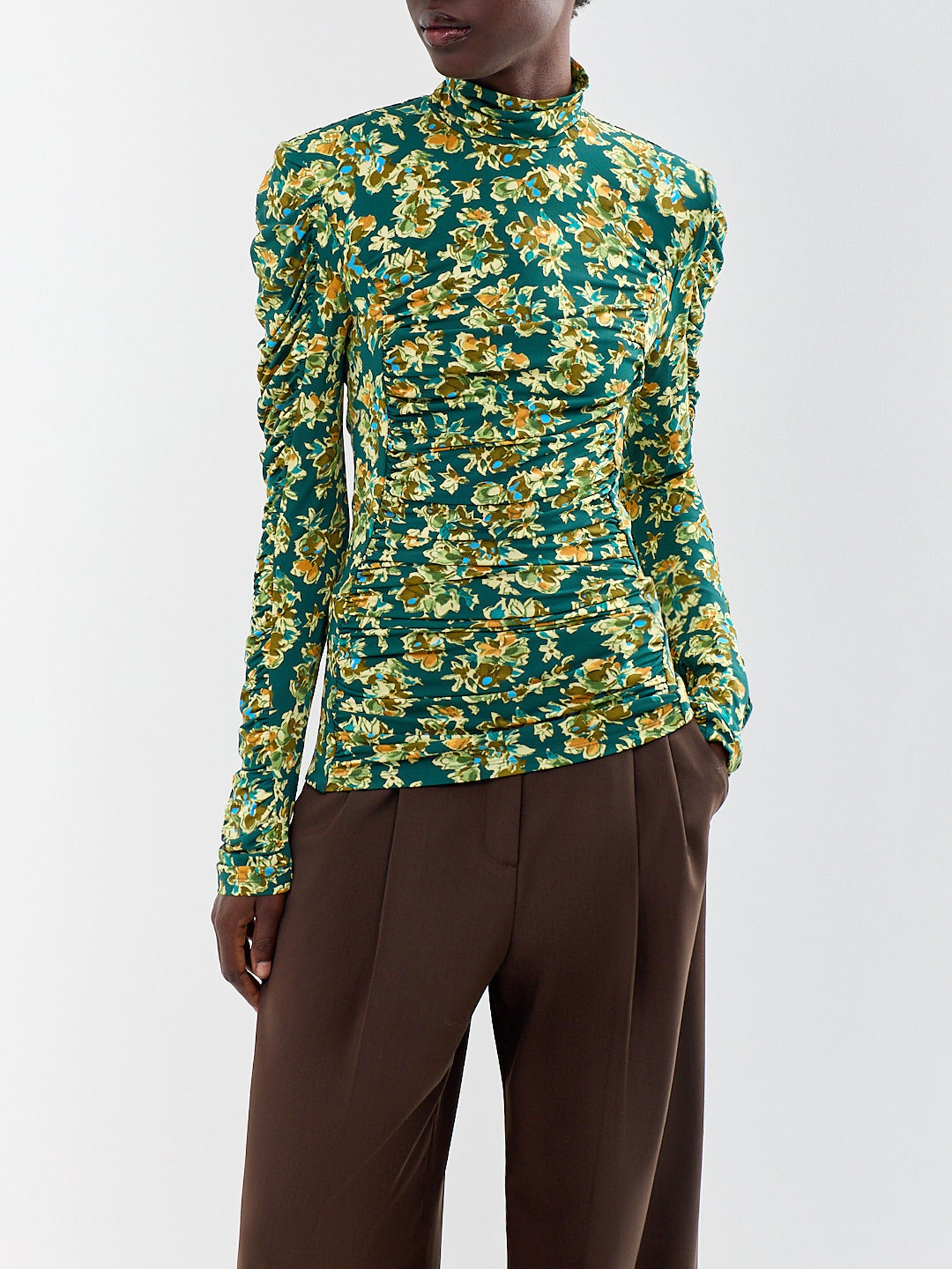 Clem Recycled Viscose Ruched Top