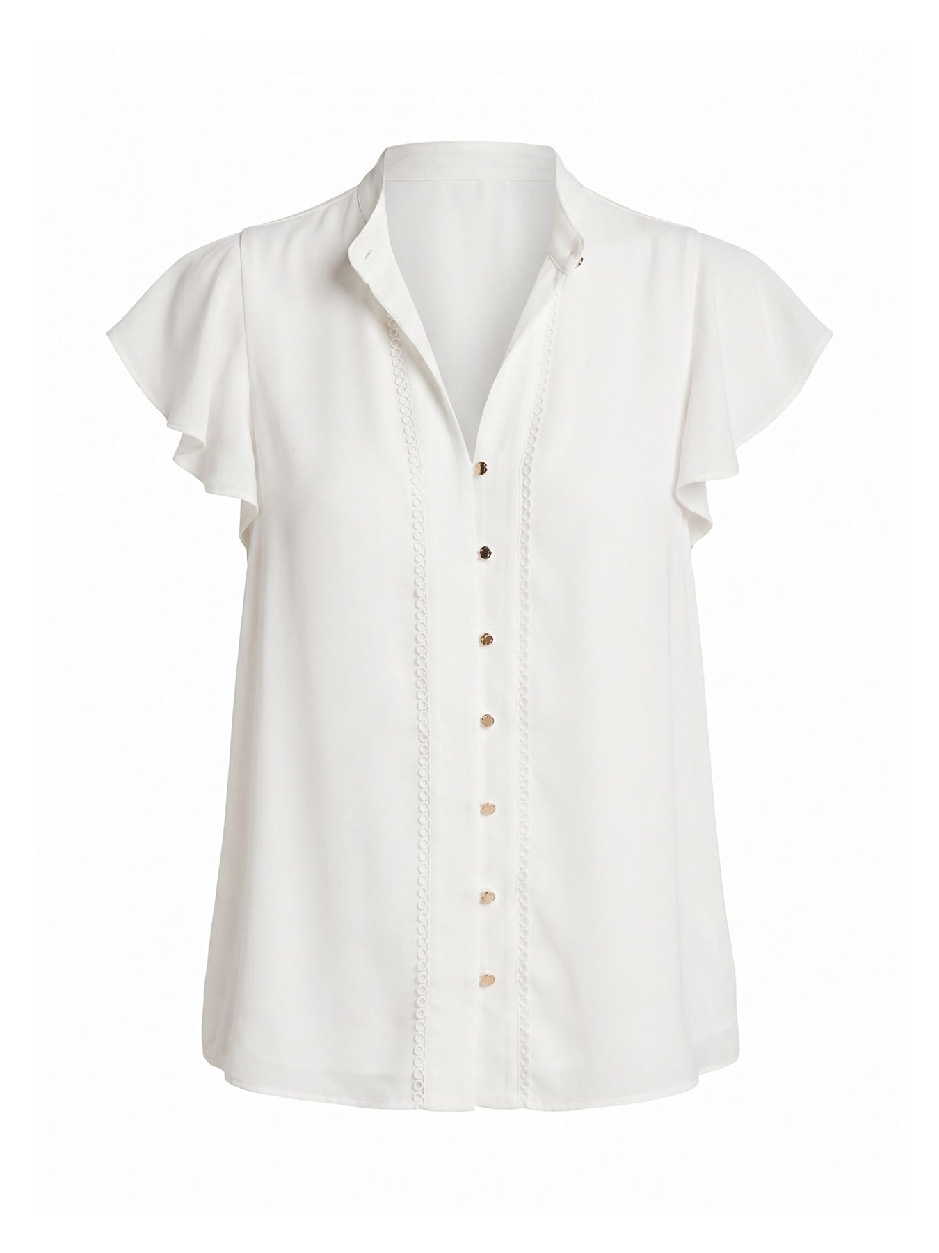 Jennie Flutter Sleeve Blouse White